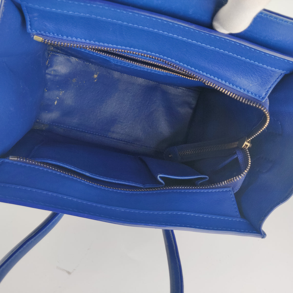 Celine Micro Luggage Bag in Blue | Premium Leather Crossbody Handbag for Women | Perfect for Work, Travel & Everyday Use