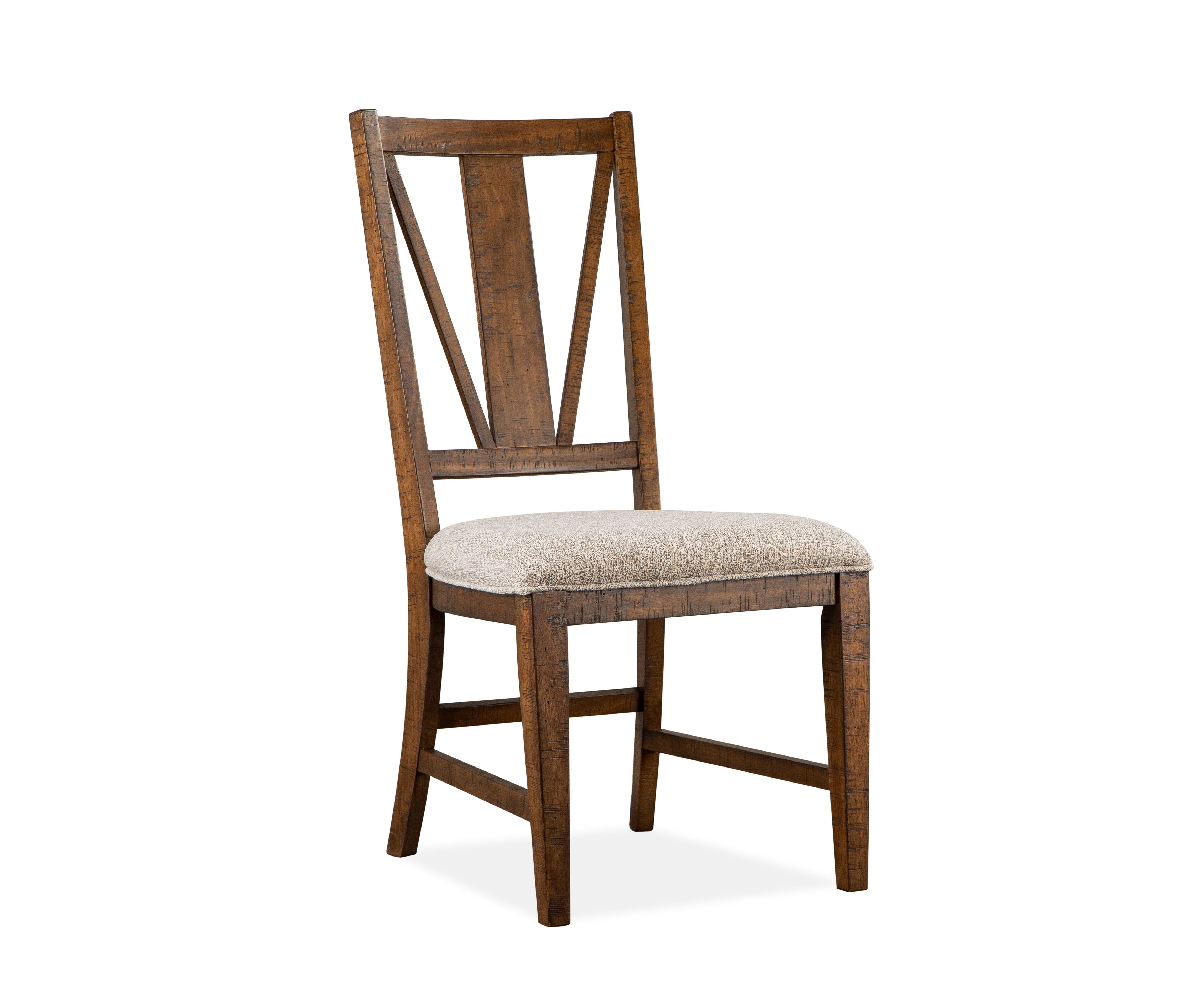 Bay Creek Upholstered Dining Side Chairs Set of 2 - Toasted Nutmeg Fabric for Kitchen, Dining Room & Breakfast Nook - Comfortable Modern Seating for Home & Restaurant