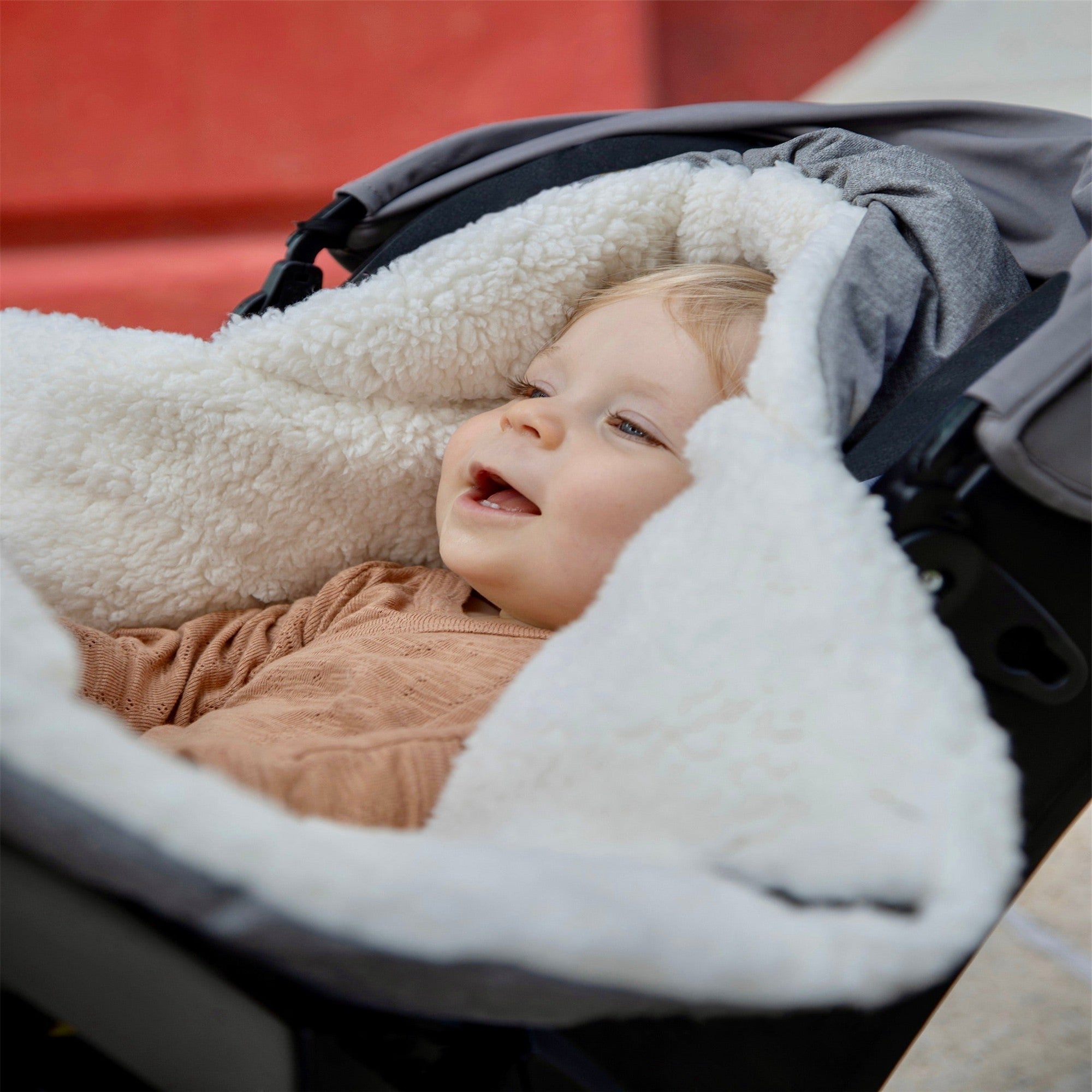 7AM Enfant Nido Cloud Baby Car Seat Cover - Soft & Breathable Infant Car Seat Canopy for Sun Protection - Perfect for Strollers, Shopping Carts & Traveling