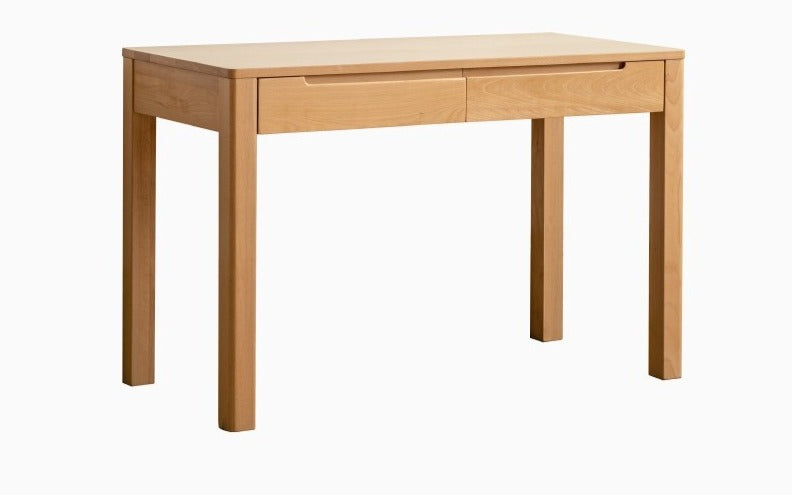 Premium Solid Wood Office Desk - Oak & Beech - Modern Home Office Furniture for Remote Work & Study