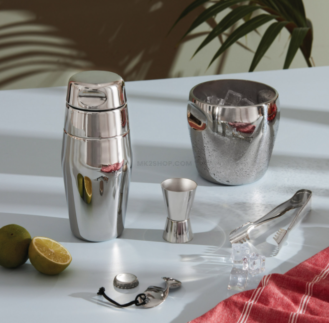 Alessi Cocktail Set - Premium Stainless Steel Bar Tools for Mixing & Serving Drinks - Perfect for Home Bars, Parties & Professional Bartenders