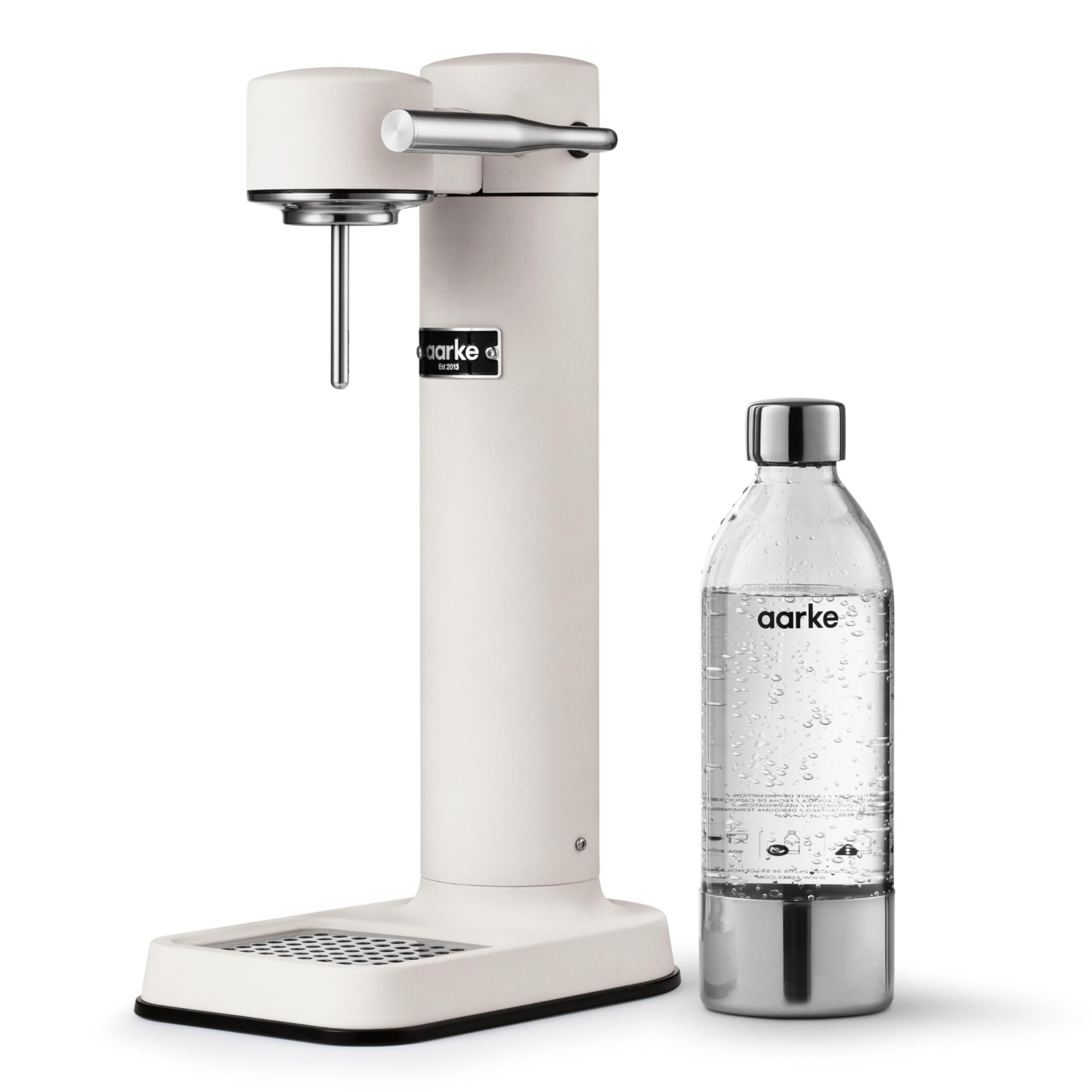 Aarke Carbonator III Premium Sparkling Water Maker - Soda & Seltzer Machine with PET Bottle for Home & Office (Matte White) | Perfect for Cocktails, Mocktails & Healthy Hydration
