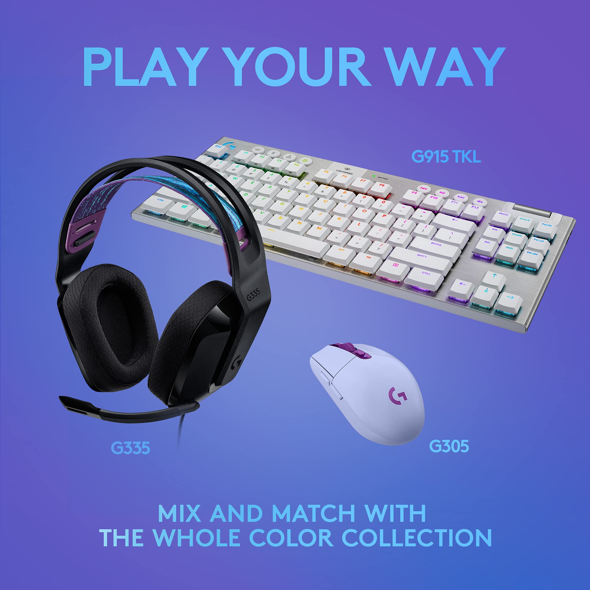 Logitech G335 Wired Gaming Headset with Flip-to-Mute Mic - Lightweight Over-Ear Headphones with Memory Foam Earpads, 3.5mm Audio Jack - Compatible with PC, PS4, PS5, Xbox, Nintendo Switch (Black) - Perfect for Competitive Gaming, Streaming & Online Classes