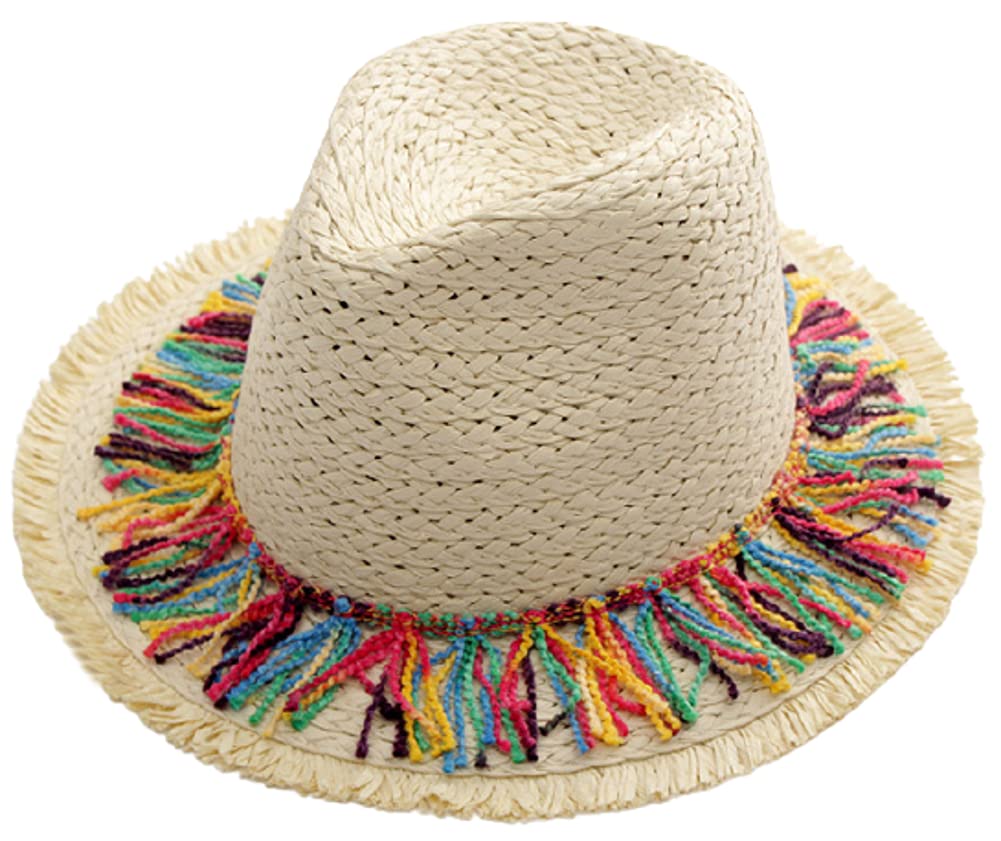 Women's Wide Brim Straw Sun Hat - Lightweight Panama Beach Hat for Summer, Travel & Outdoor Activities | Perfect for Vacations, Poolside Lounging & Garden Parties