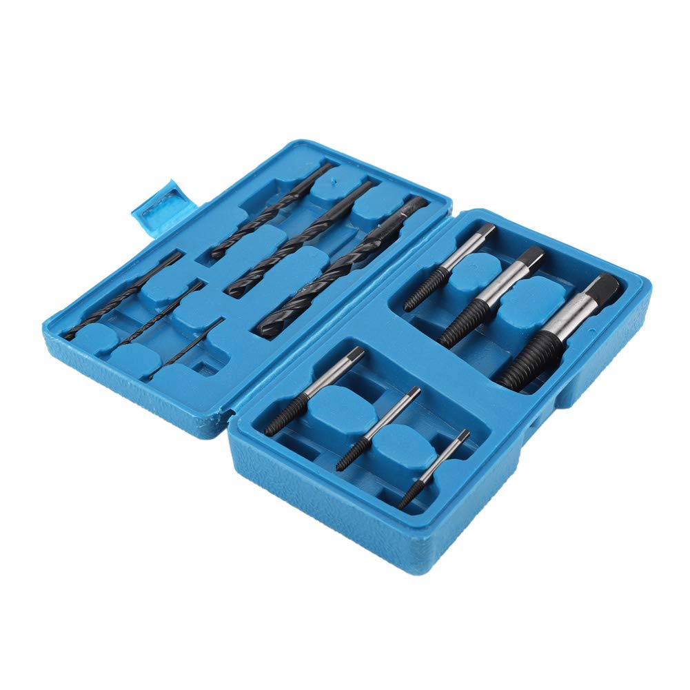 High-Strength Long-Lasting Screw Extractor Set - Heavy Duty Broken Screw Remover Kit for Stubborn Bolts & Damaged Screws | Ideal for Automotive Repair, DIY Projects & Industrial Maintenance