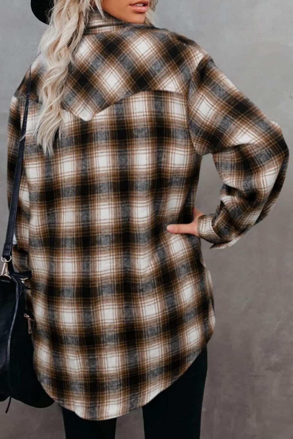 Men's Classic Plaid Long Sleeve Button-Down Shirt with Collar - Casual & Business Wear for Office, Dating, and Outdoor Activities