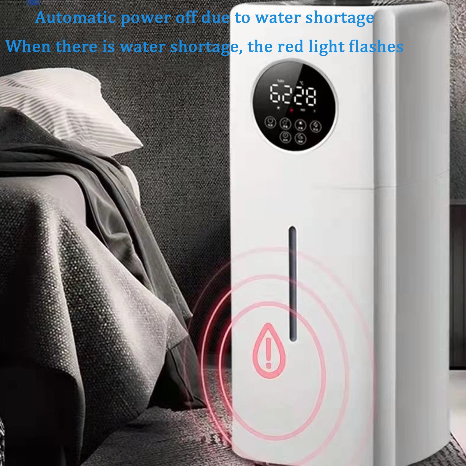 21L Large Capacity Cool Mist Humidifier with Top Fill & Intelligent Humidity Control - Air Purifier, Diffuser, and Sprayer for Home, Office, and Bedroom - Perfect for Dry Air Relief and Aromatherapy