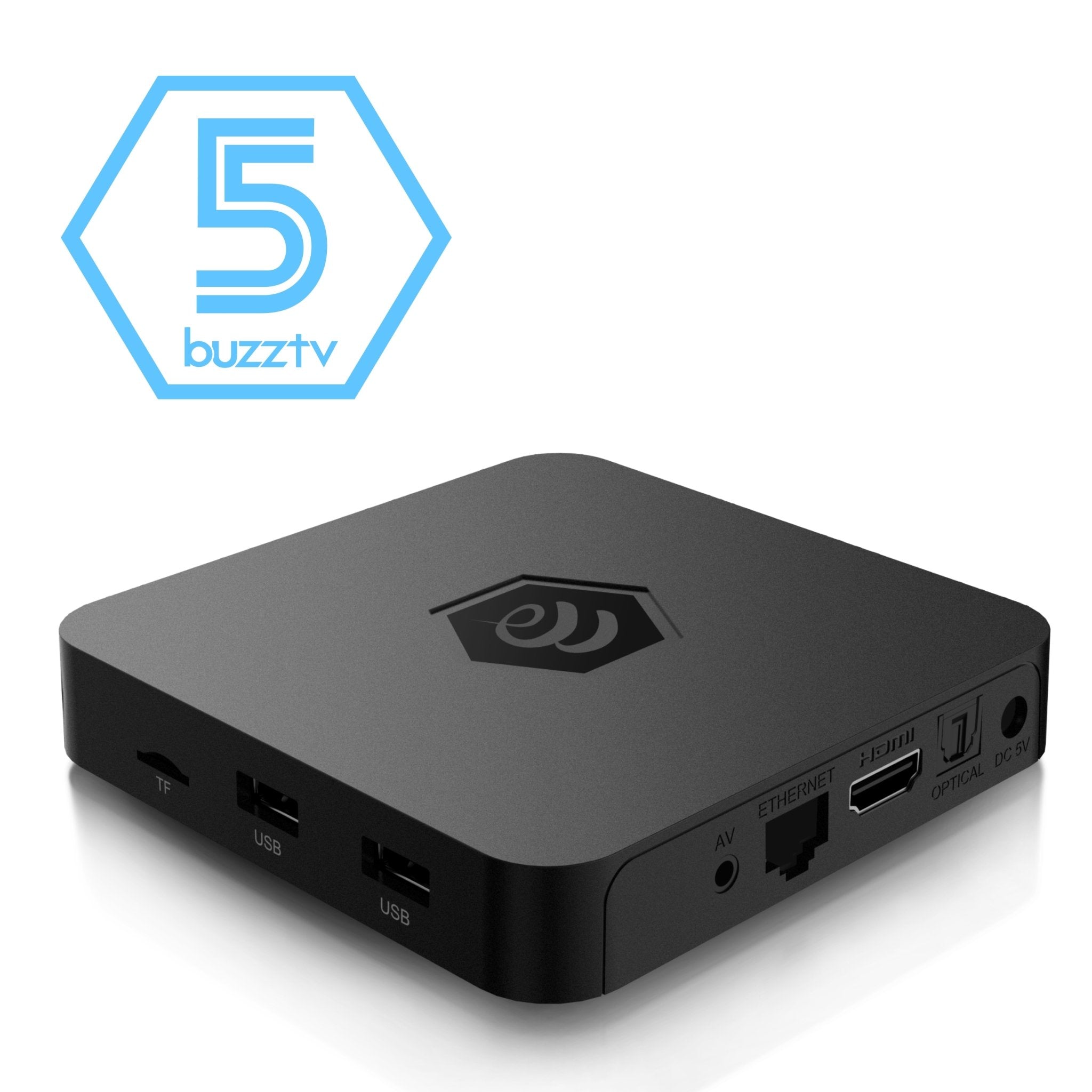 BuzzTV B5 Android TV Box - 4K Ultra HD Streaming Media Player with HDR, 2GB RAM, 16GB Storage, Dual-Band WiFi - Perfect for Home Entertainment & Smart TV Upgrade