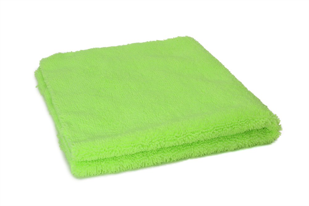 Autofiber Zeroedge Detailing Towel (5-Pack) - Premium Edgeless Microfiber Cloths for Car Polishing, Buffing, Window Cleaning & Waterless Wash - Ultra Soft Green Car Detailing Towels - Perfect for Auto Detailing, Glass Care & Rinseless Car Wash