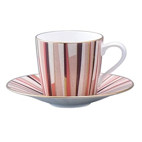 08) Espresso Cup & Saucer Orange 140cc