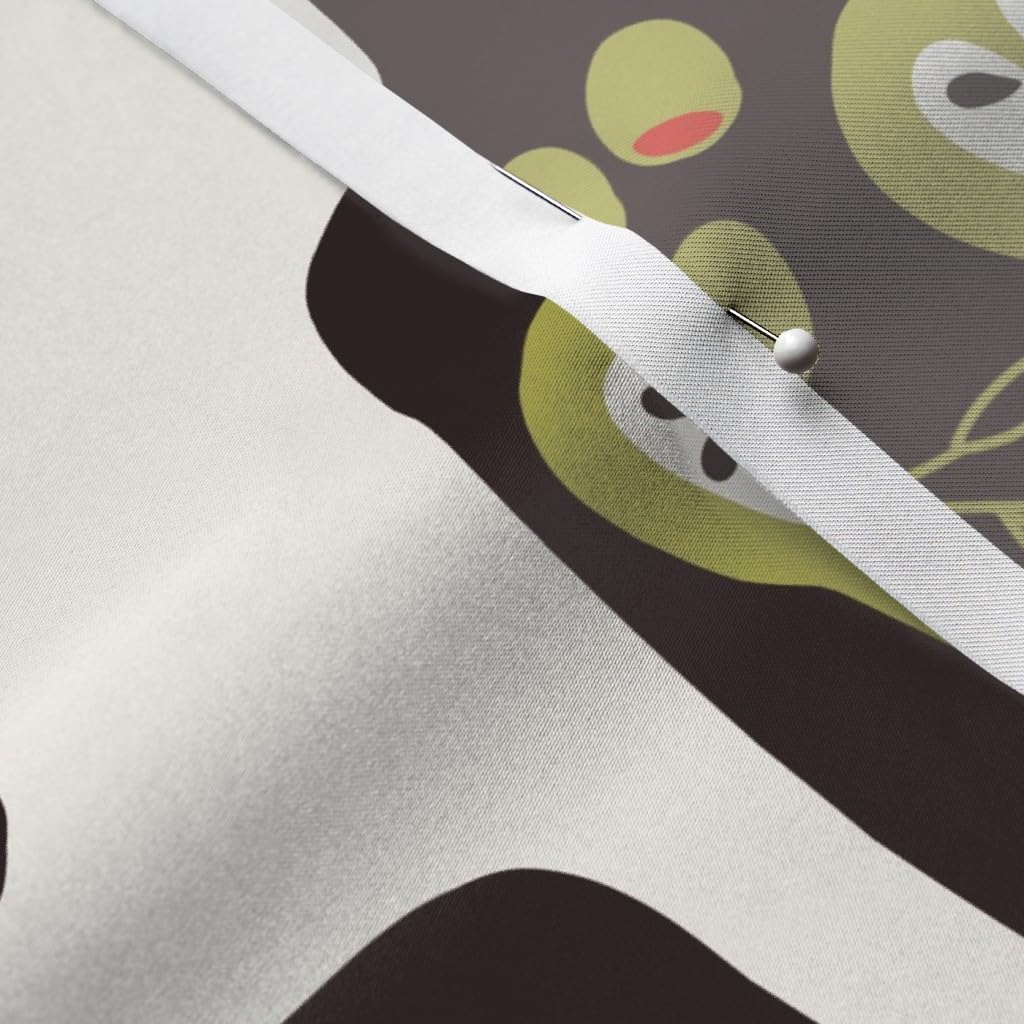 Premium Spoonflower Fabric - Charcuterie Board Food Print on Satin Fabric by The Yard for Sewing, Apparel, Fashion, Blankets & Home Decor | Perfect for DIY Projects, Table Runners, and Kitchen Decor