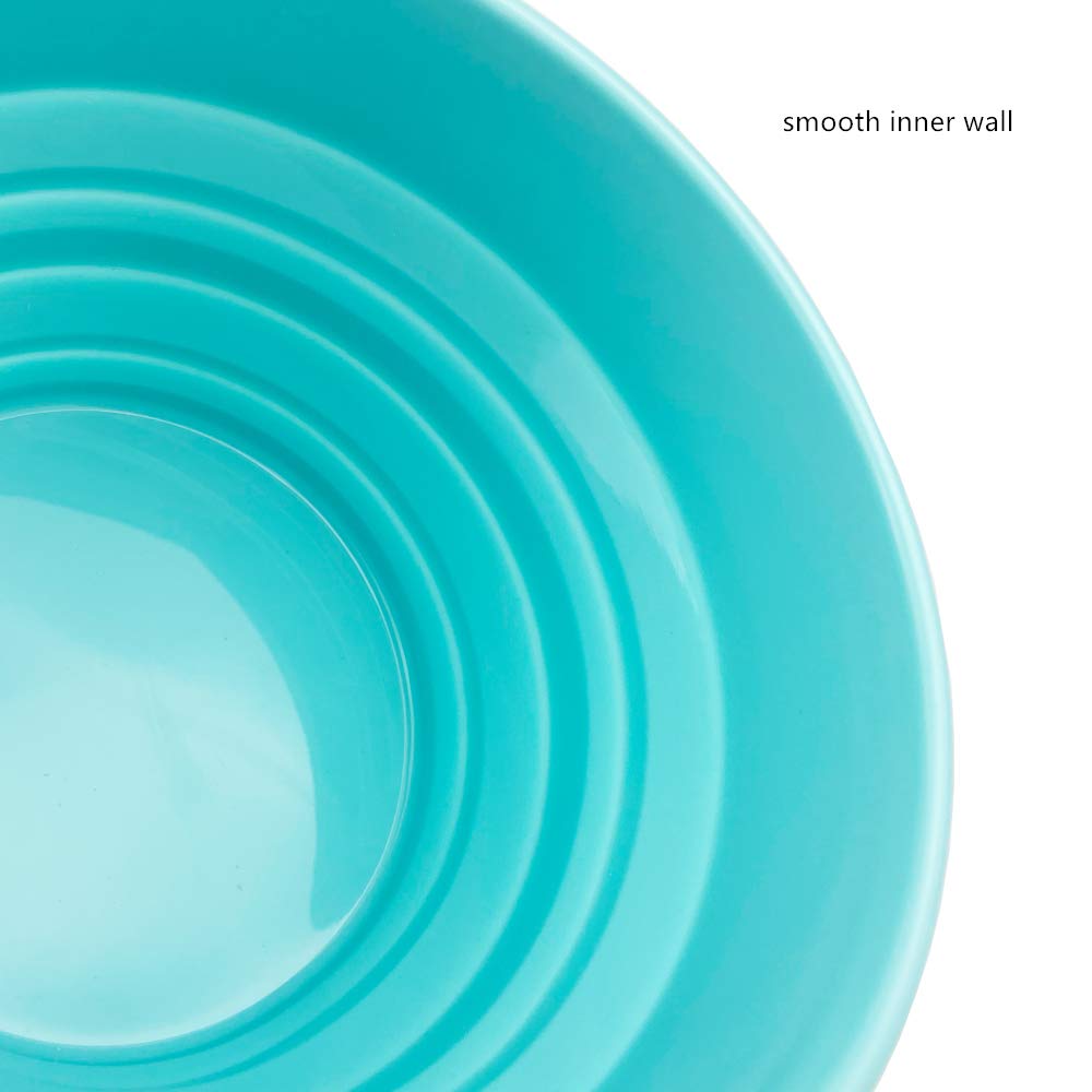 CARTINTS 950ml Collapsible Silicone Bowls - Reusable Food Storage Containers with Lids - BPA-Free Meal Prep Bowls for Kitchen, Travel & Camping - Space Saving Collapsible Design (Blue) - Perfect for Picnics, Office Lunch & Outdoor Adventures