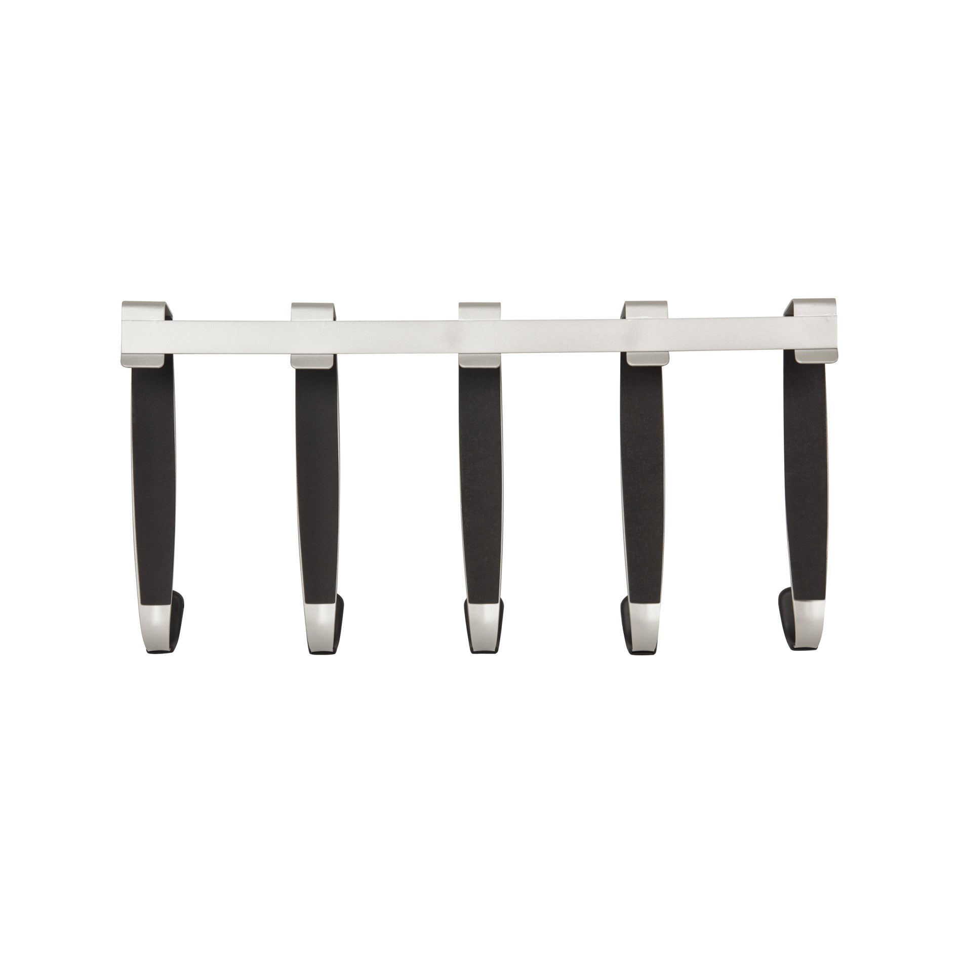 Over The Door Hooks Set of 5 - Heavy Duty Space Saving Hangers for Bathroom, Bedroom & Closet Organization | Perfect for Towels, Robes, Bags & Coats