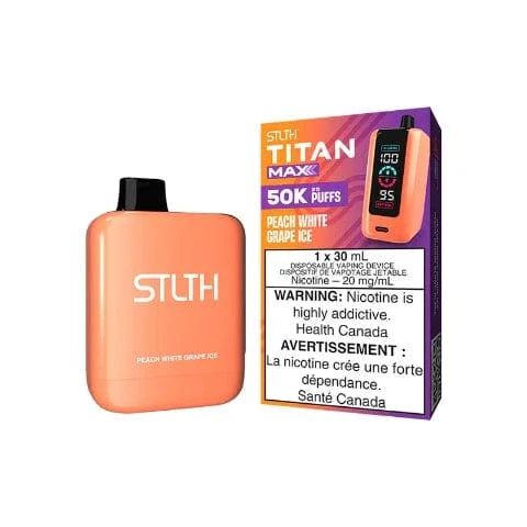 STLTH Titan MAX 50K Disposable Vape - 50000 Puffs, 30mL E-Liquid, Long-Lasting Vaping Device for Adults | Perfect for Travel, Parties & On-the-Go Use (Ontario)