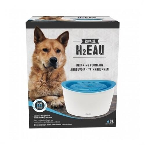 Zeus H2EAU 6L Pet Water Fountain for Dogs & Cats - Automatic Stainless Steel Drinking Bowl with Quiet Pump & LED Light | Perfect for Home, Office, or Travel Use