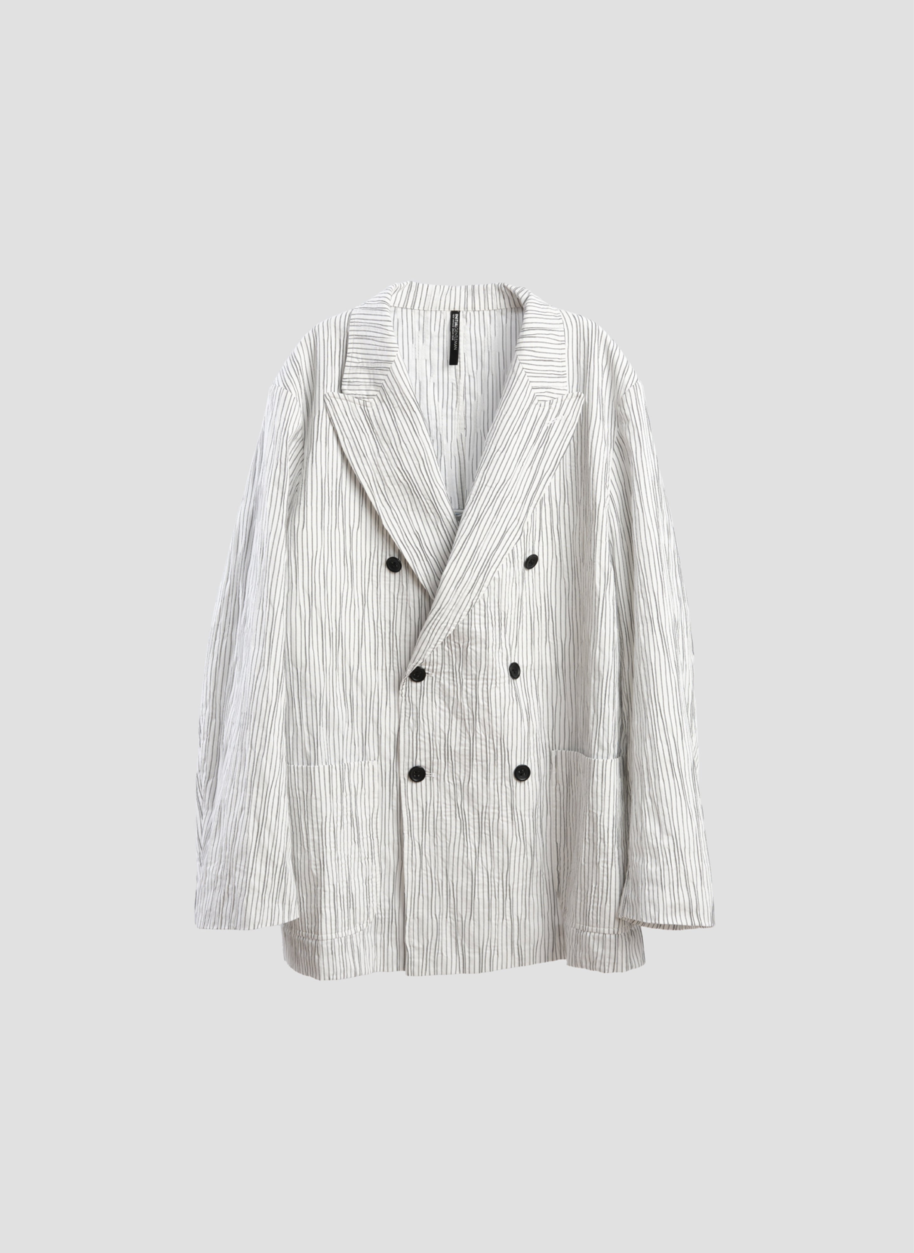 Stylish Distorted Cotton Dobby Double Breasted Blazer for Men - Perfect for Business Meetings, Office Wear & Formal Occasions