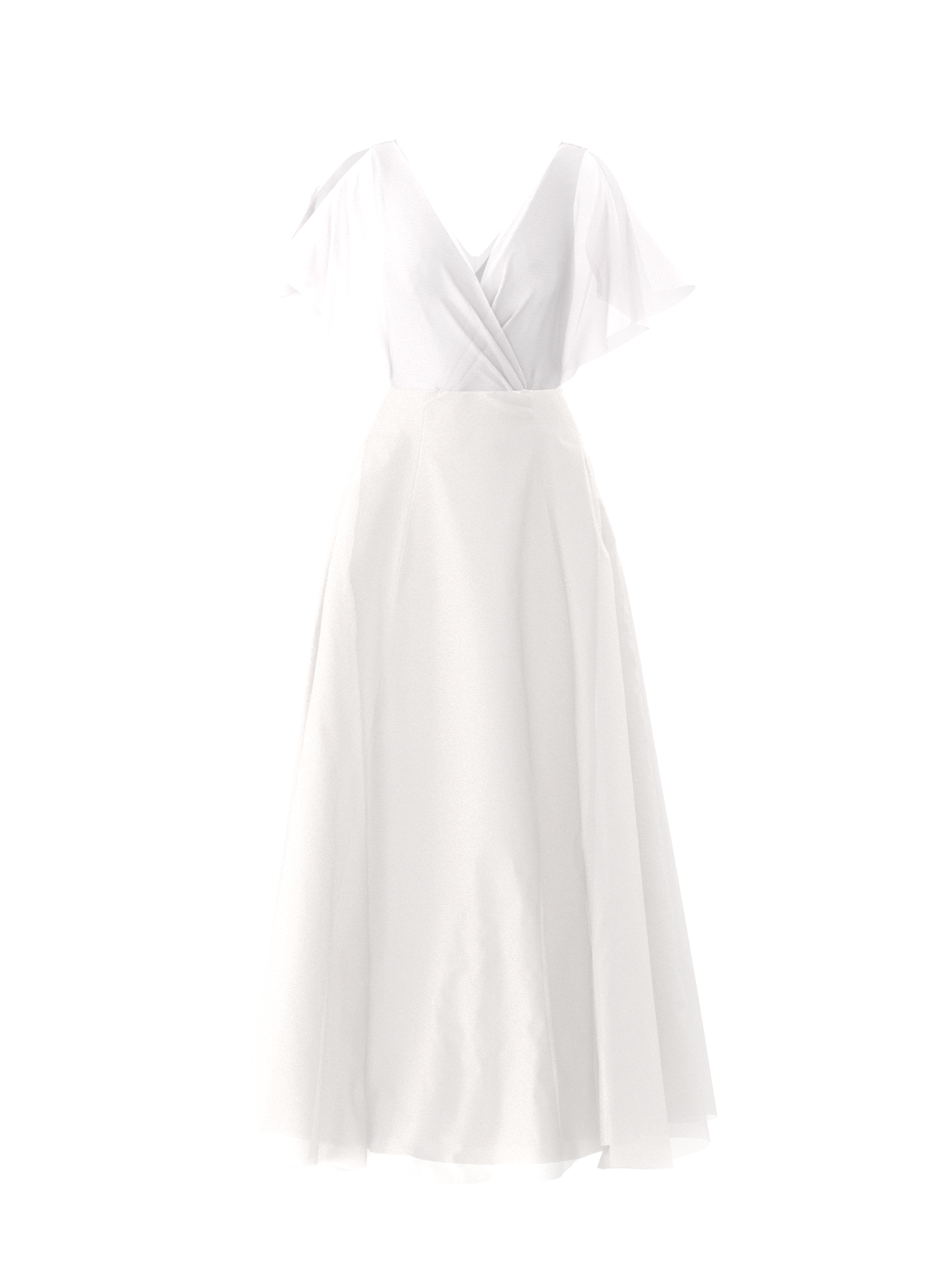 Elegant White Ava Bodice & Cerisa Skirt Set - Perfect for Weddings, Prom, and Formal Events