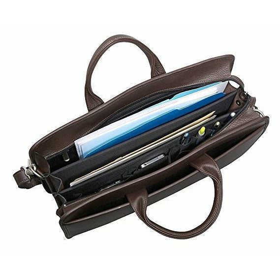 Premium Platinum Edition Executive Briefcase - Professional Leather Laptop Bag for Business & Travel - Perfect for Office, Meetings & Corporate Gifting