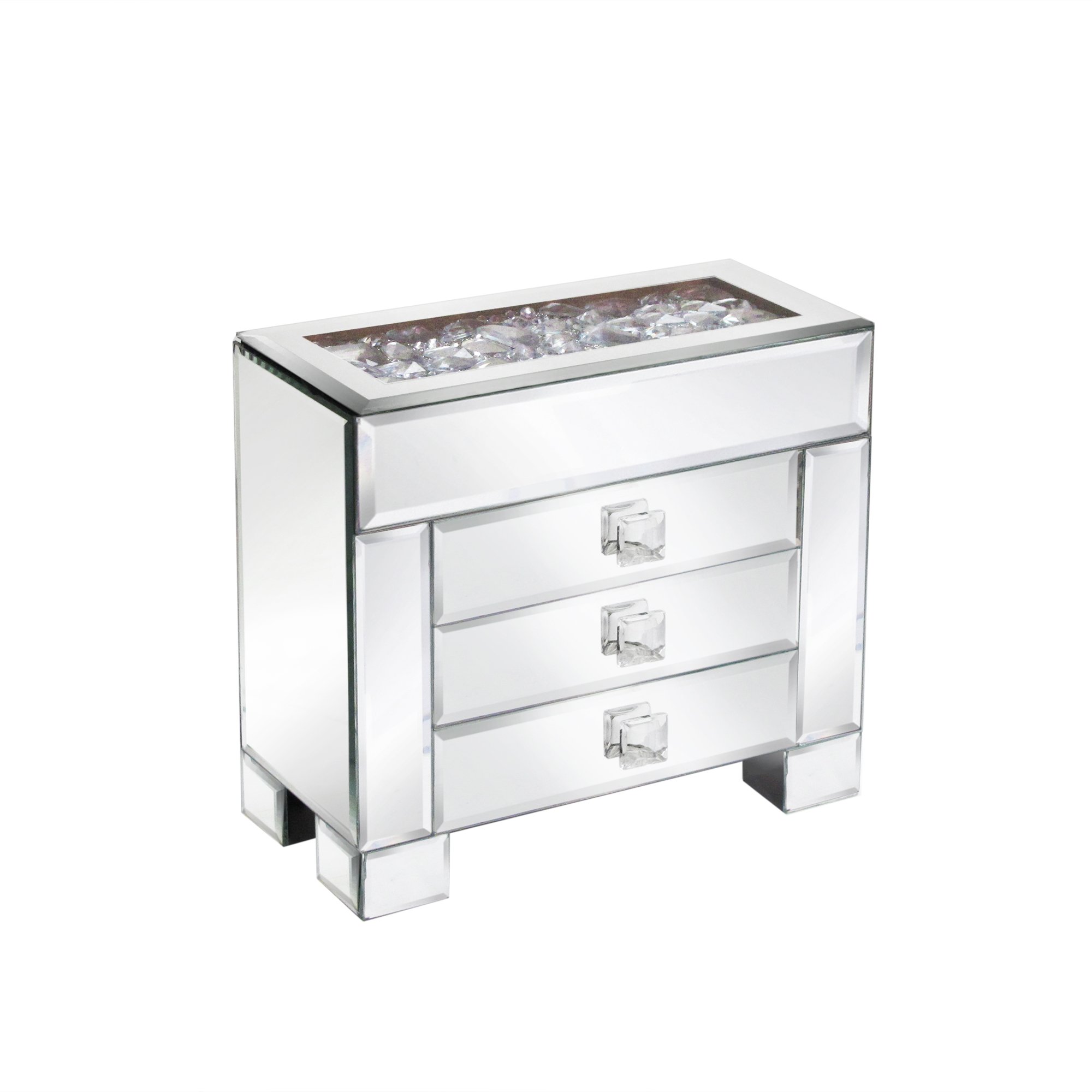 American Atelier Jewelry Box - Elegant Silver Jewelry Organizer for Necklaces, Rings & Earrings | Perfect for Travel, Gifts & Home Decor