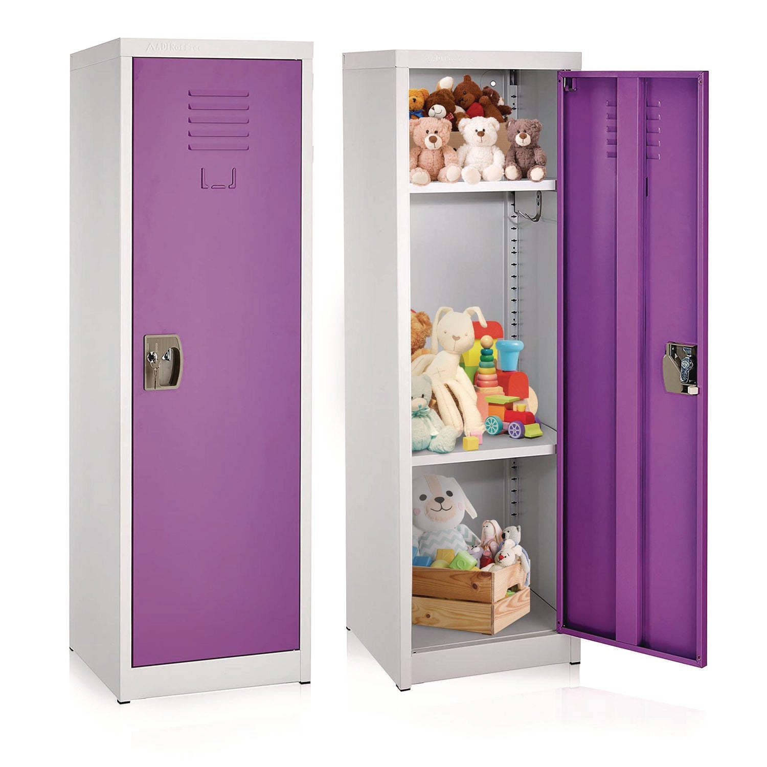 AdirOffice Steel Storage Locker - 1 Compartment, 15