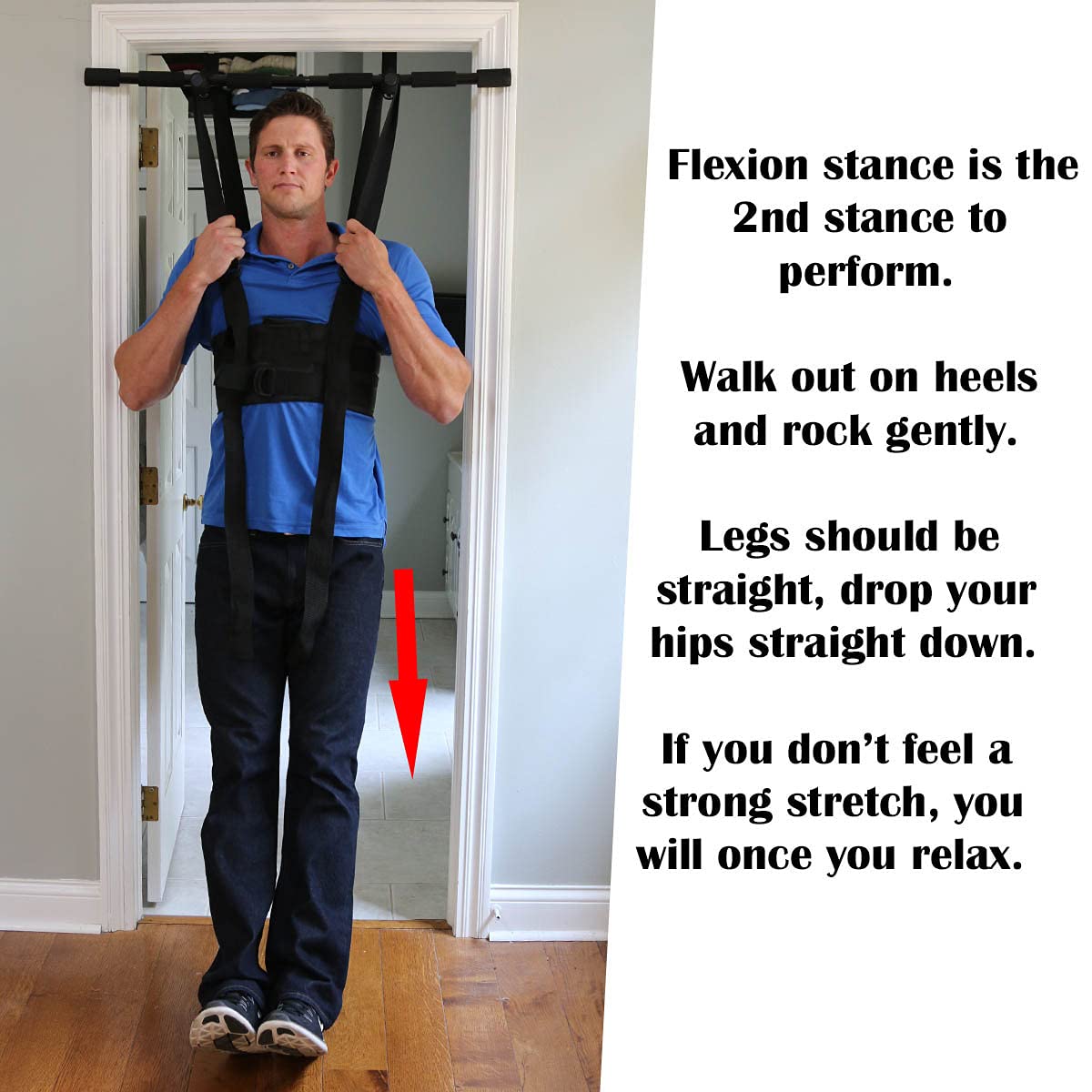 3-Minute Back Stretcher for Spinal Decompression - Low Back Traction Therapy Device, Alternative to Inversion Table, Safe for All Back Conditions (Small Harness, No Bar) - Perfect for Office Workers, Athletes & Home Use