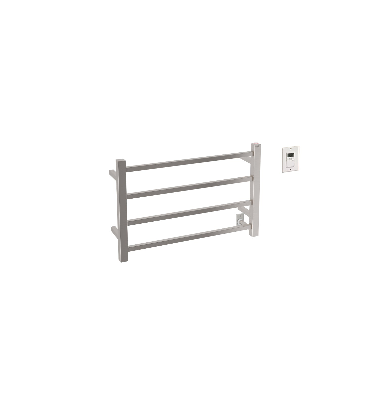 Gala Dual 4 Bar Hardwired & Plug-in Stainless Steel Towel Warmer with Timer - Perfect for Bathrooms, Spas & Luxury Home Use