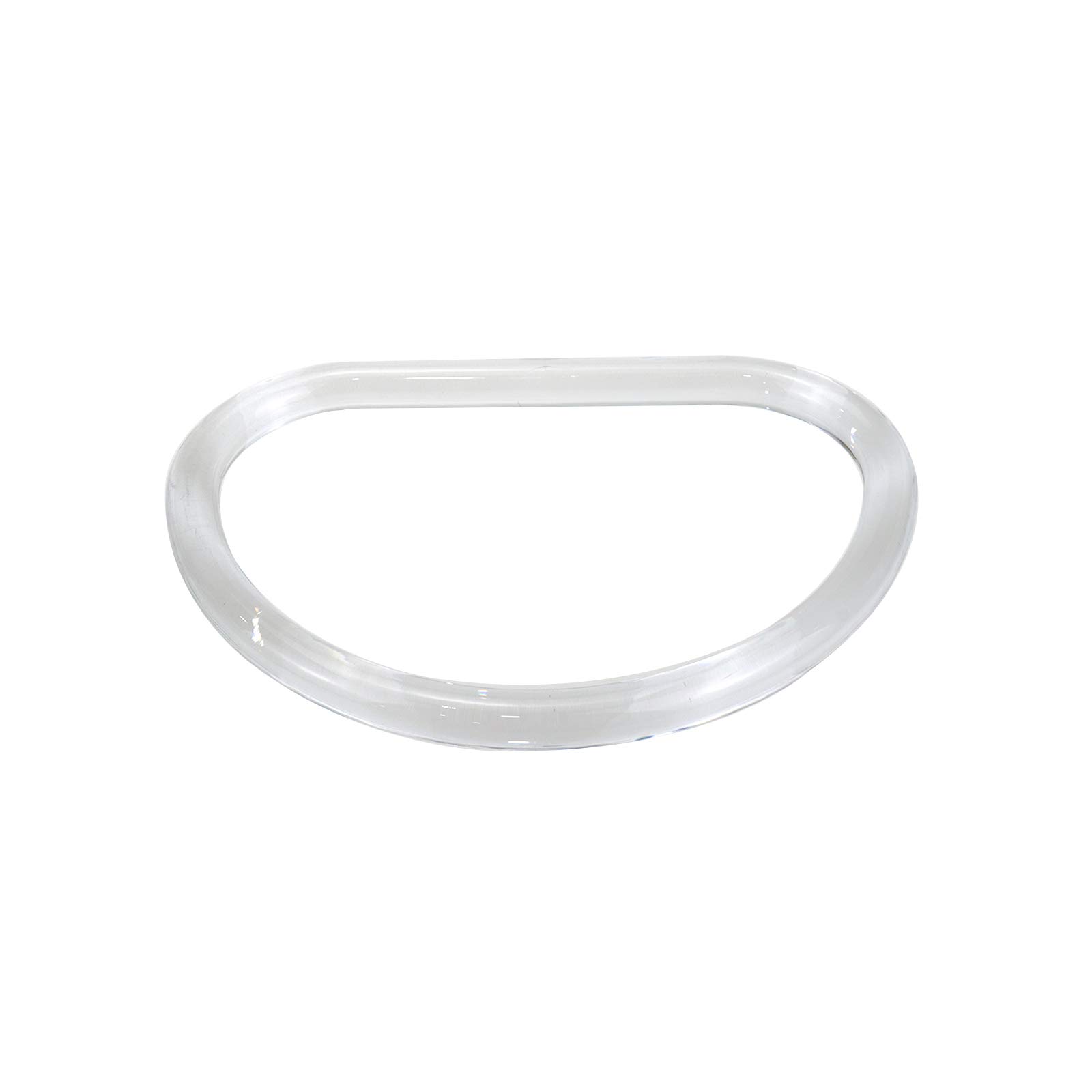 Geesatis 4-Piece Clear D-Shaped Plastic Handbag Handles for DIY Purse Making - Perfect for Handcrafted Tote Bags, Clutches & Designer Purses