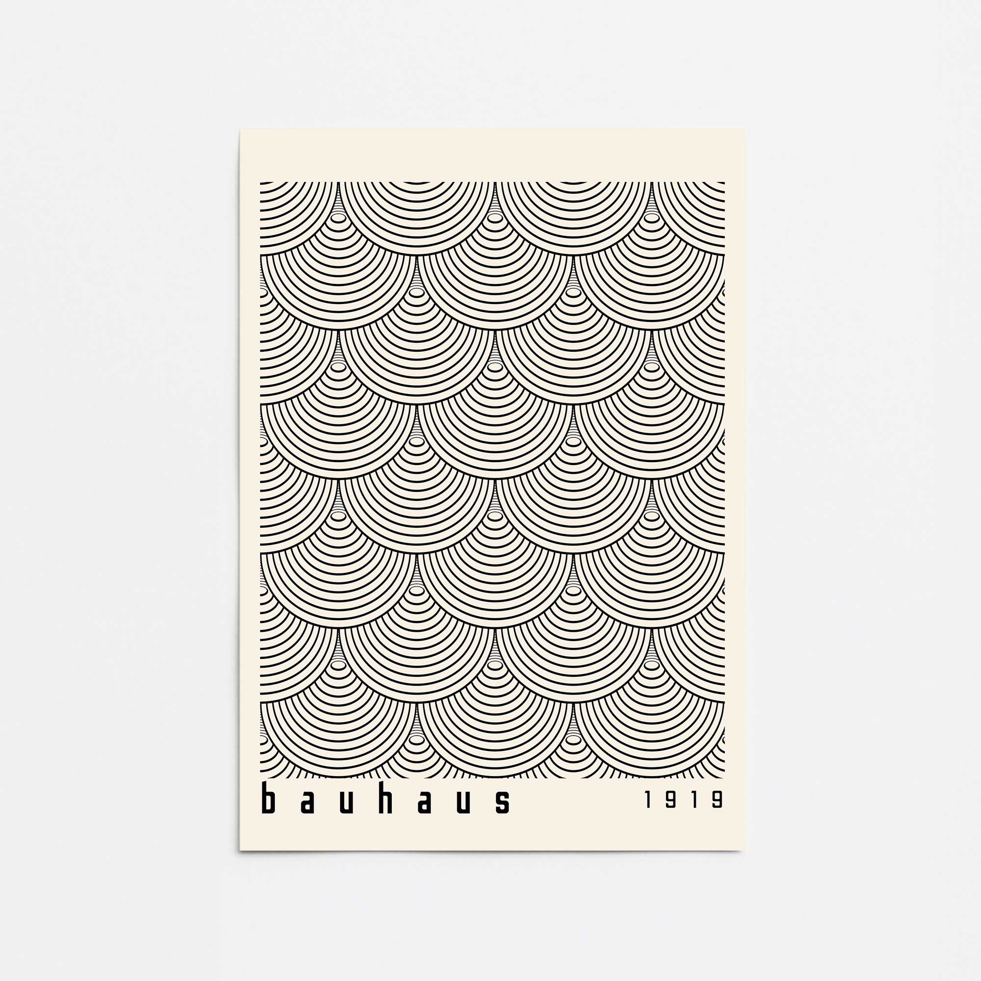 Bauhaus-Inspired Arch Rolled Print Poster - Vintage Art Decor for Home, Office & Studio | Wall Art for Modern & Minimalist Interiors