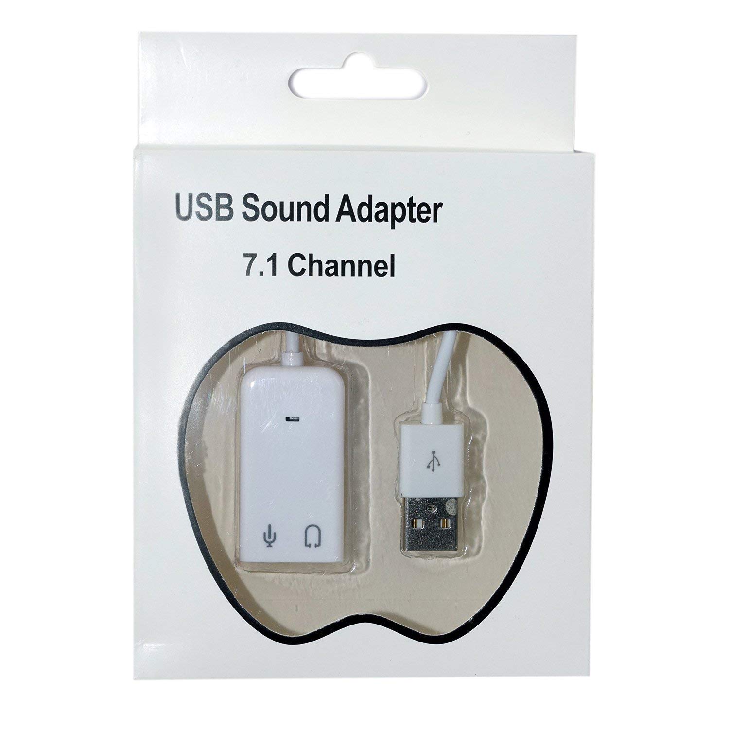 WILDCROC USB Sound Card - 7.1 Channel External Audio Adapter with 3.5mm Headphone & Mic Jack for PC, Laptop, Mobile | High-Quality Stereo Sound for Gaming, Music & Video Calls