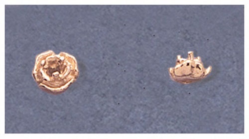 Sterling Silver or 14K Gold 2mm-4mm Round Rose Head Findings for DIY Jewelry Making - Perfect for Rings, Earrings, Pendants & Custom Jewelry Designs (144-217 Pieces) - Ideal for Handmade Jewelry, Gifts & Craft Projects