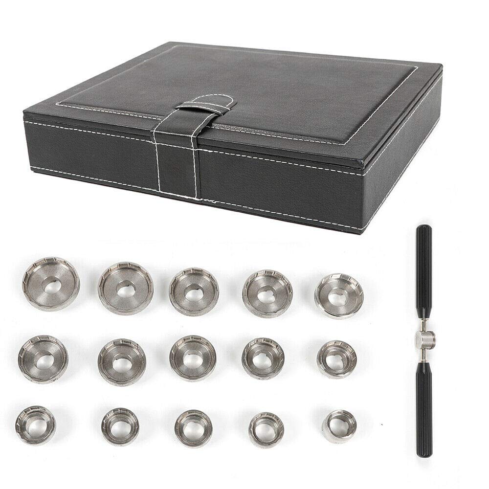 **15-Piece Watch Case Back Opener Repair Kit – Compatible with Breitling Watches – Professional Watch Removal & Repair Tool Set for DIY & Watchmakers – USA Made**    *(Perfect for watch repair, maintenance, and battery replacement at home or in professional workshops.)*