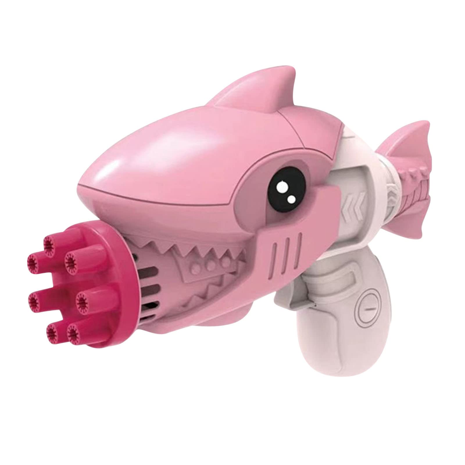 7 Hole Shark Bubble Blower Toy for Kids - Automatic Bubble Machine for Summer Outdoor Play, Birthday Gifts, Pool Parties & Backyard Fun
