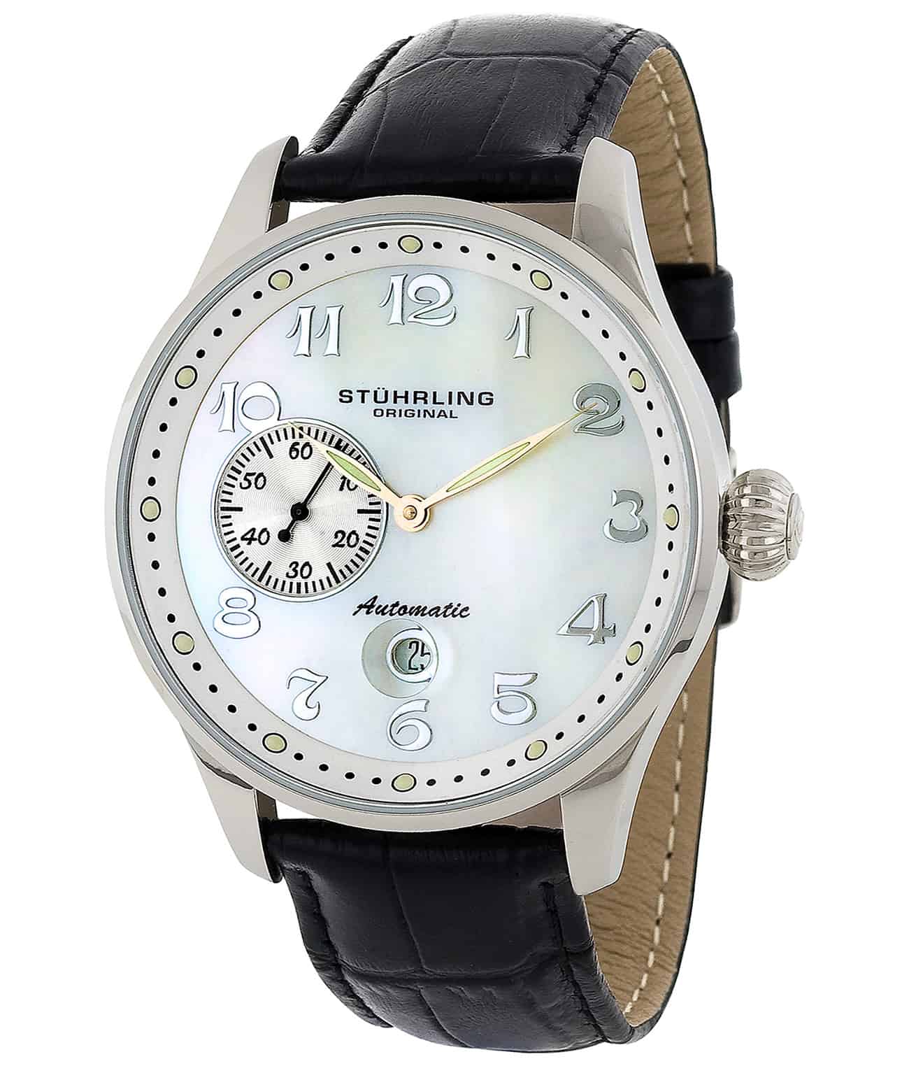 Heritage Grand 148A Automatic 44mm Classic Men's Watch - Luxury Stainless Steel Dress Watch for Business, Formal Occasions & Everyday Wear