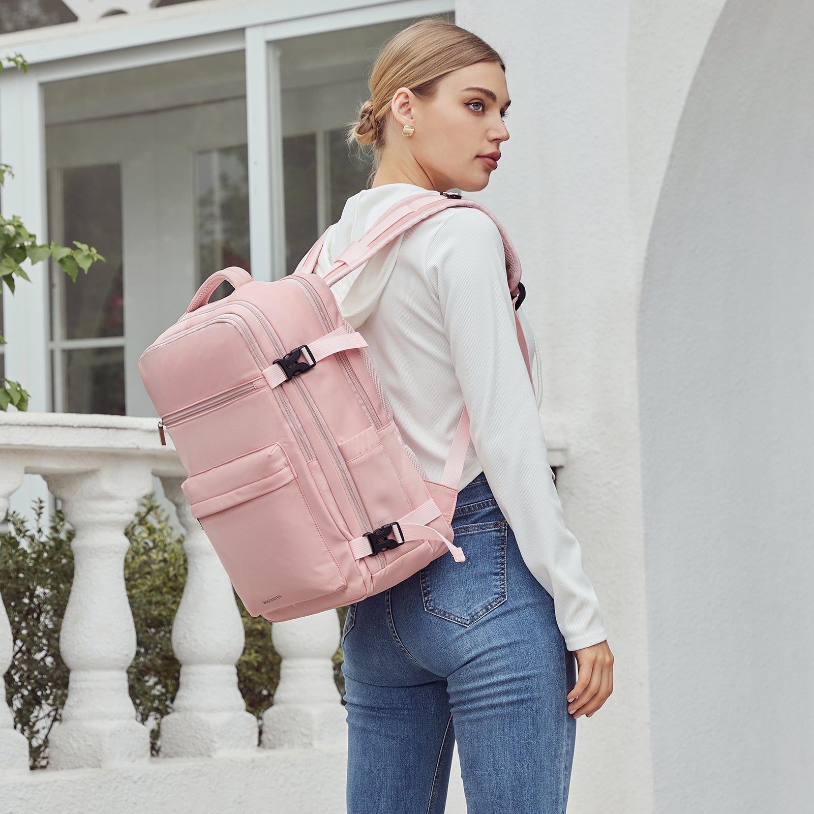 Stylish and Functional Women's Fashion Backpack - Waterproof, Flight Approved Travel Bag for Work, School & Outdoor Adventures