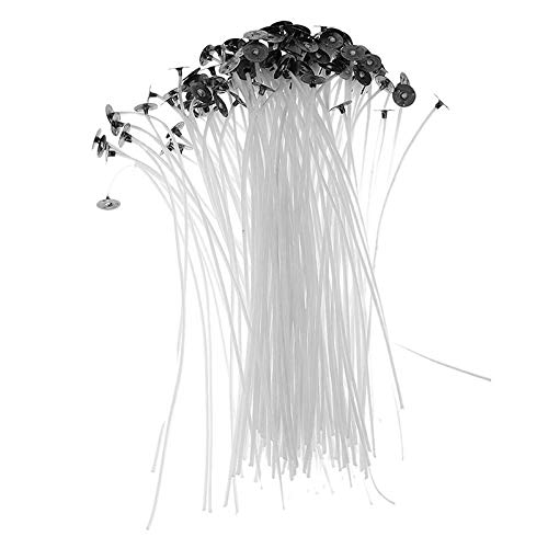 100Pcs Cotton Candle Wicks - Flameless & Smokeless for DIY Candle Making - 2.5/4/5/6/7/9/15/20cm (2.5cm) - Perfect for Birthday, Christmas, Home Decor & Aromatherapy Candles