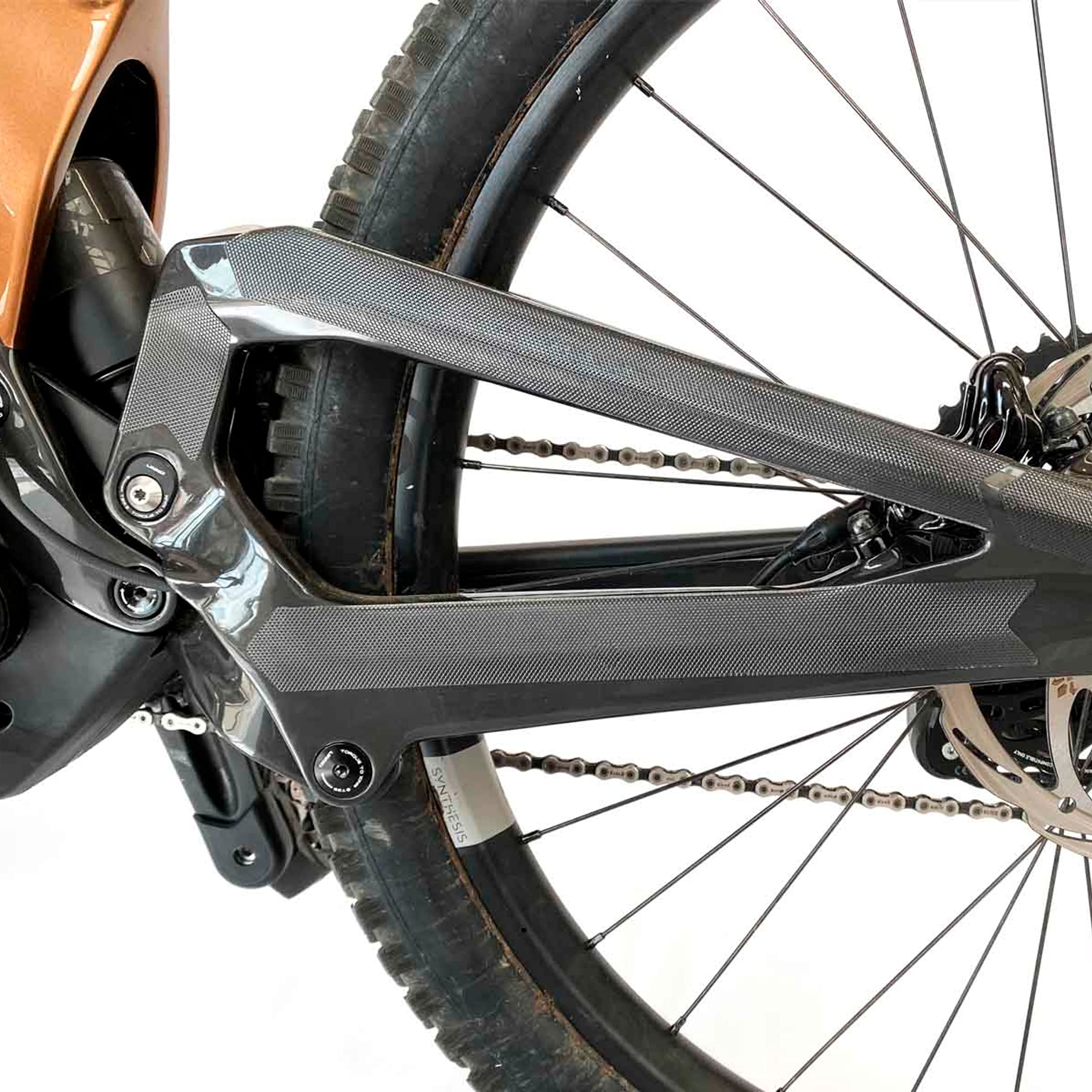 All Mountain Style Bike Frame Protector Tape - Scratch & Impact Resistant Adhesive Guard for Electric Bikes - Perfect for eBike Commuting, Mountain Trails & Urban Riding Protection