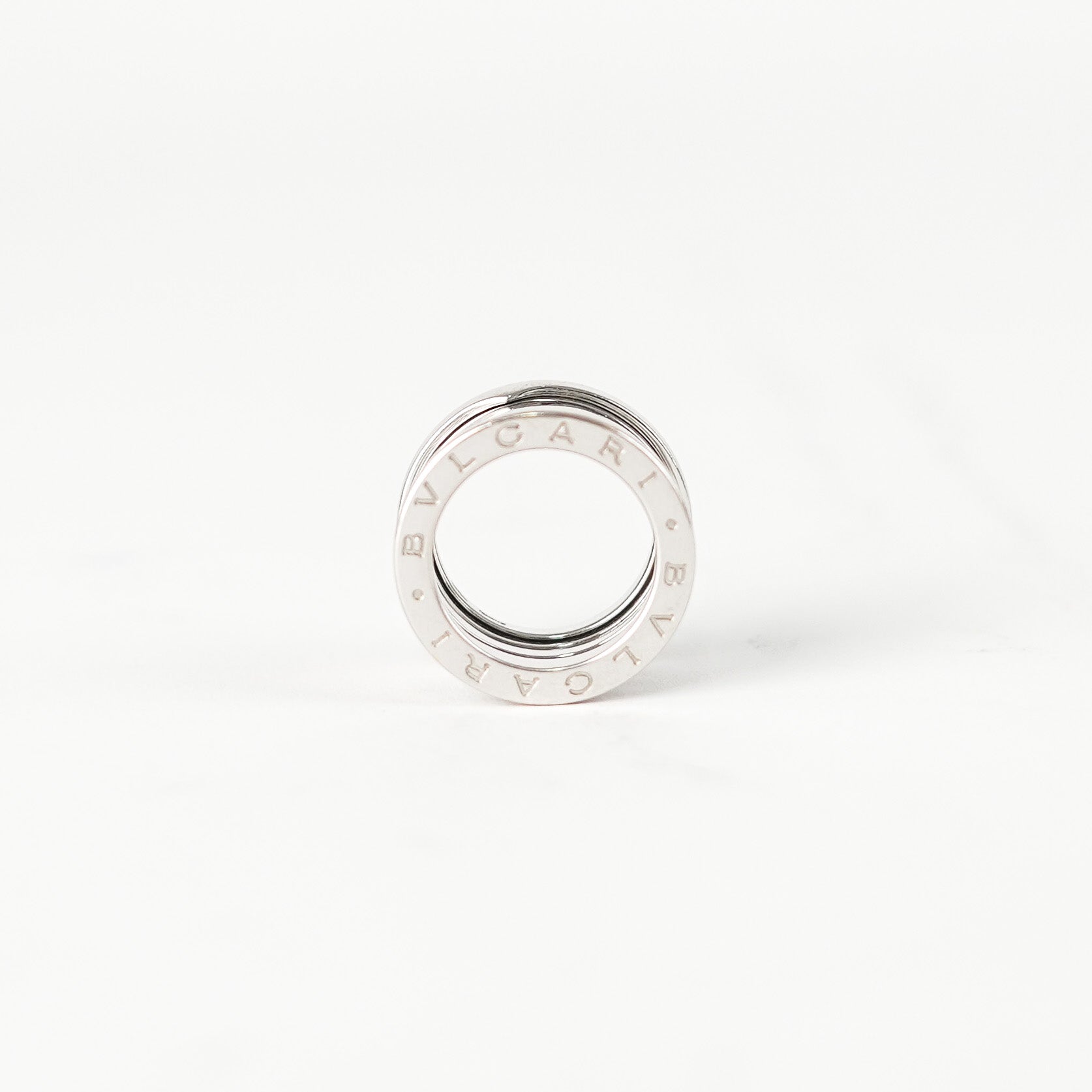 Bvlgari B.Zero1 18K White Gold Ring - Size 48 - Luxury Italian Jewelry for Women, Perfect for Weddings, Anniversaries & Special Occasions