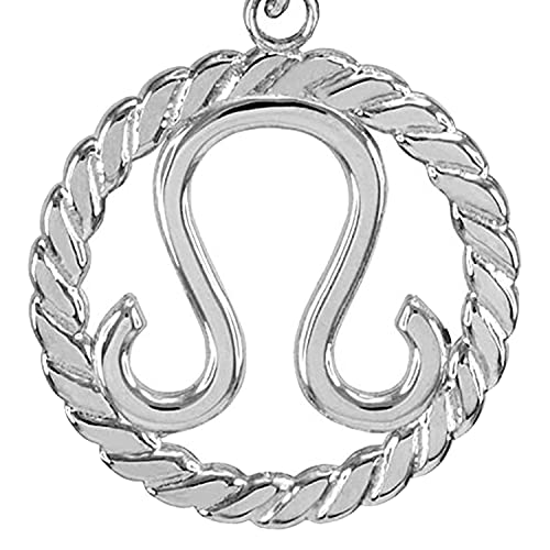 14k White Gold Leo