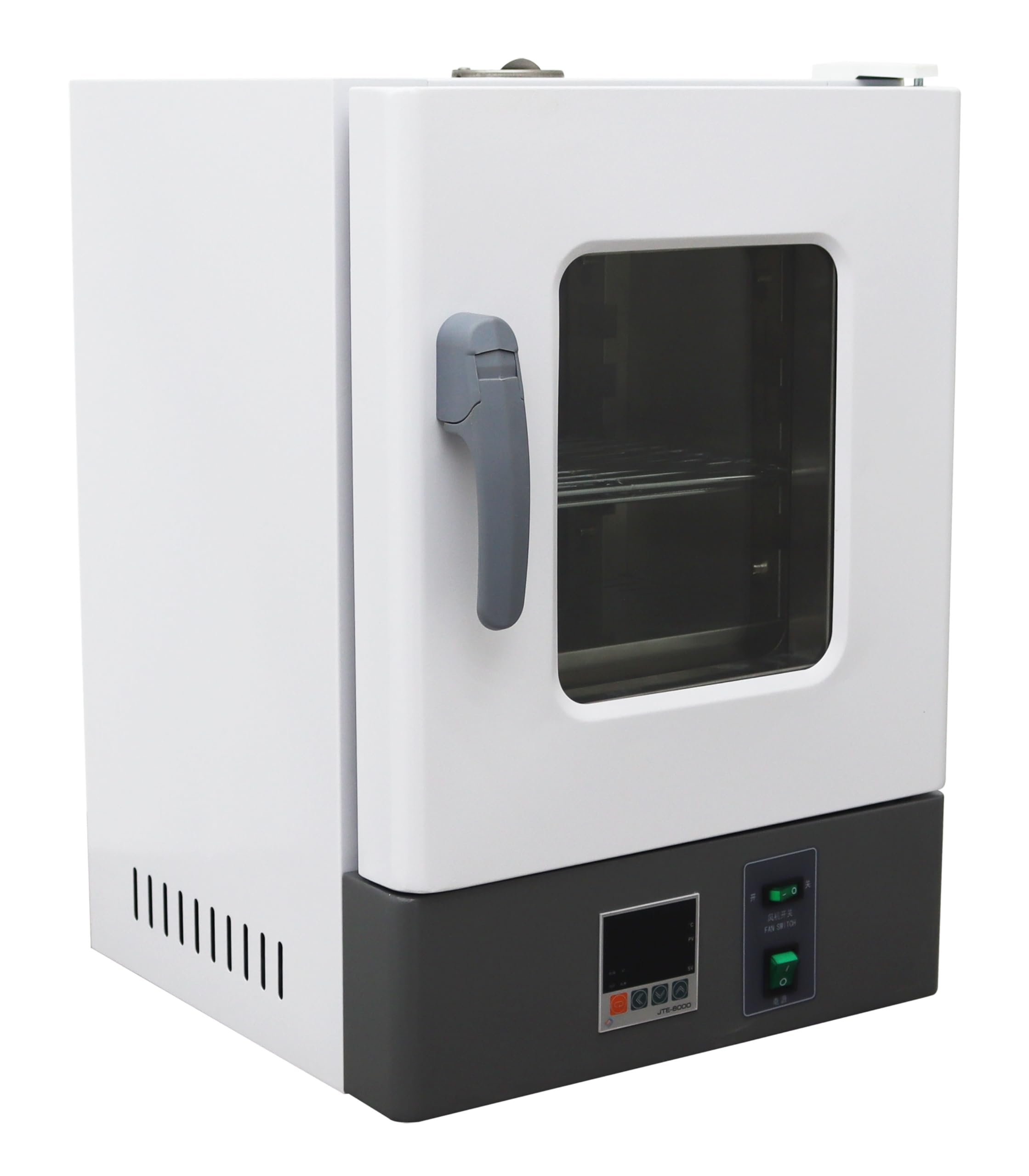 TECHTONGDA Digital Forced Air Convection Drying Oven - 9.84x10.23x10.63 Inch Chamber, Industrial Heat Treat & Lab Temperature Control with Independent Fan - Perfect for Baking, Curing, Sterilizing & Material Testing