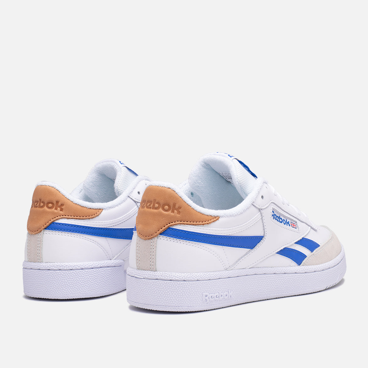 CLUB C Revenge Sneakers in White & Court Blue - Classic Retro Style for Men & Women | Perfect for Casual Wear, Gym, and Street Fashion