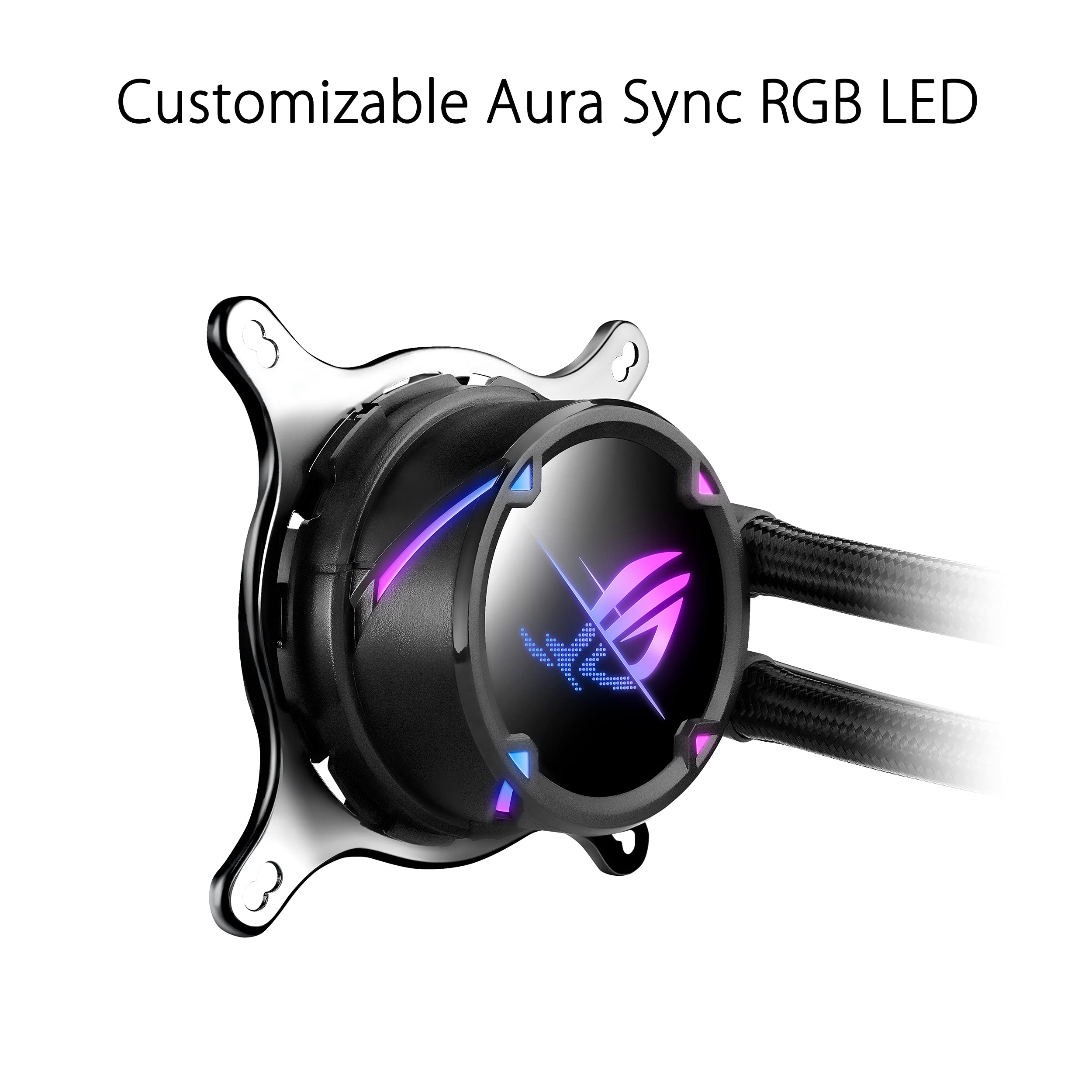 ASUS ROG Strix LC II 240 AIO Liquid CPU Cooler - 240mm Radiator with Dual 120mm PWM Fans - Compatible with Intel LGA1700/115x/2066 & AMD AM4/TR4 - Perfect for Gaming PCs, Workstations, and High-Performance Cooling Solutions