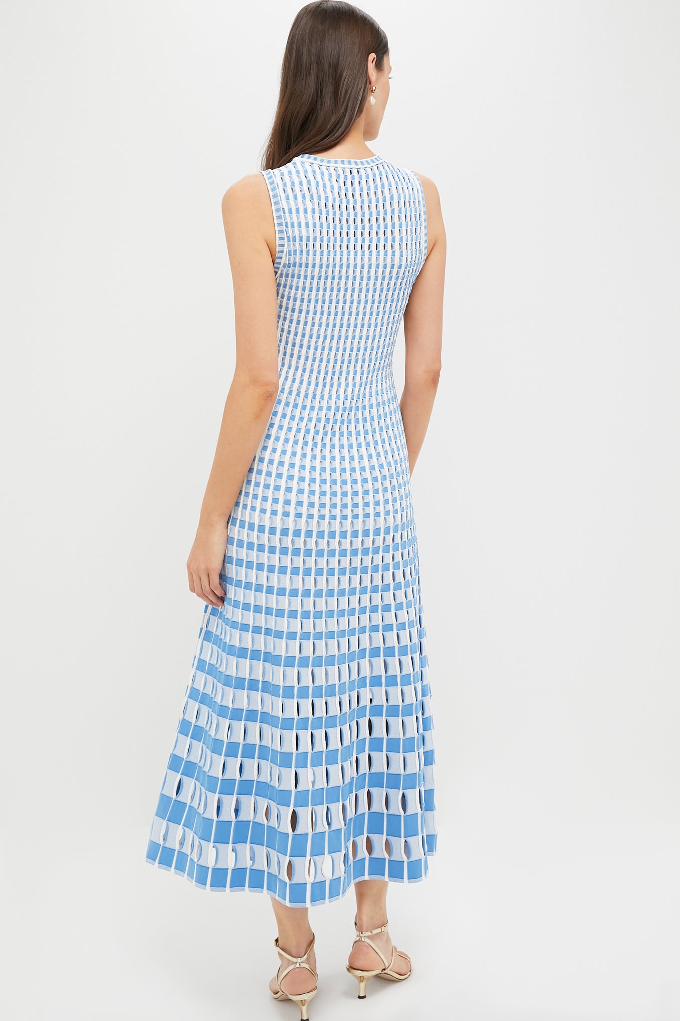 Blue Hydrangea Print Zelma Maxi Dress for Women - Flowy Summer Beach Dress, Wedding Guest Outfit & Vacation Wear