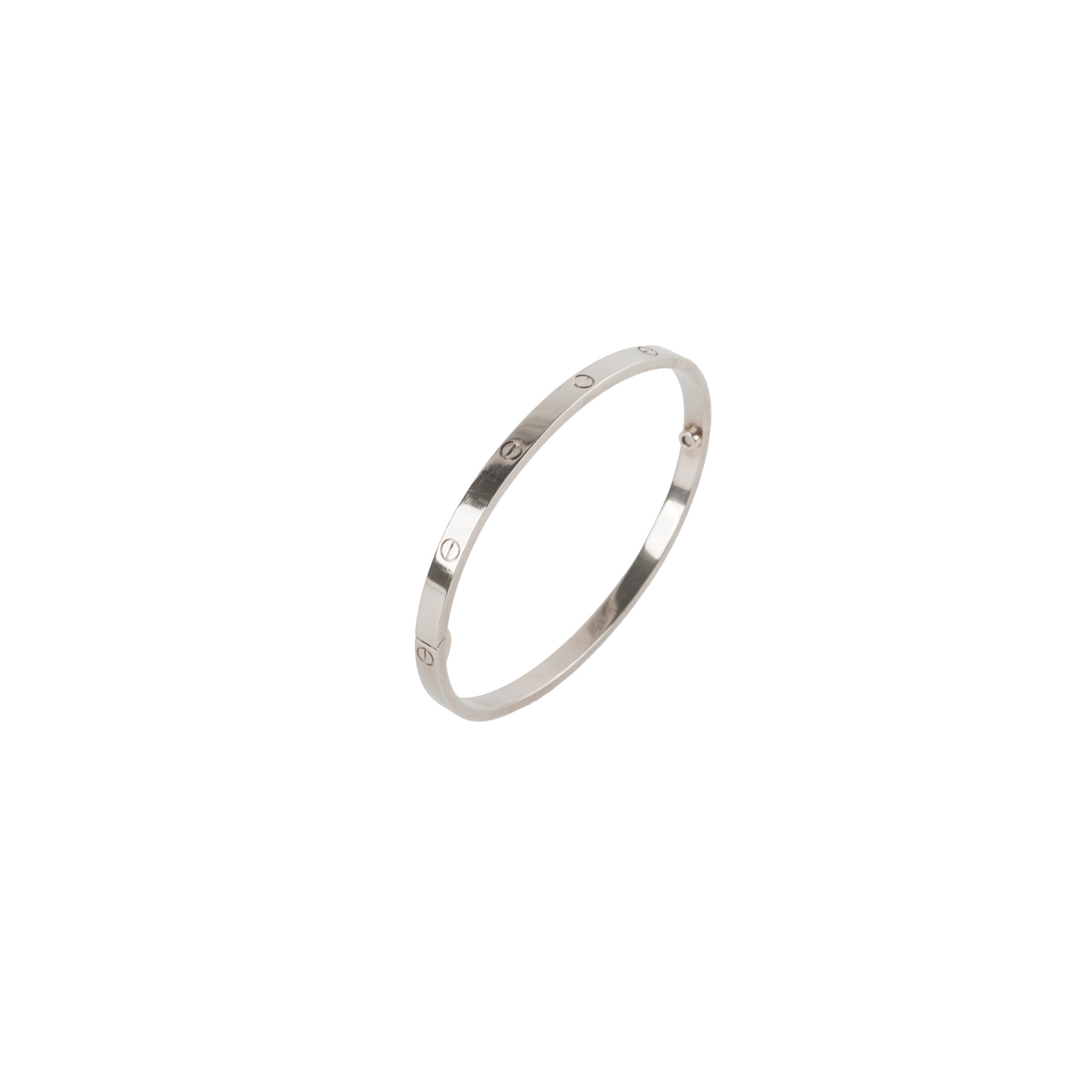 Cartier Small Love Bracelet 17 in White Gold - Elegant Jewelry for Women, Perfect for Weddings, Anniversaries & Special Occasions