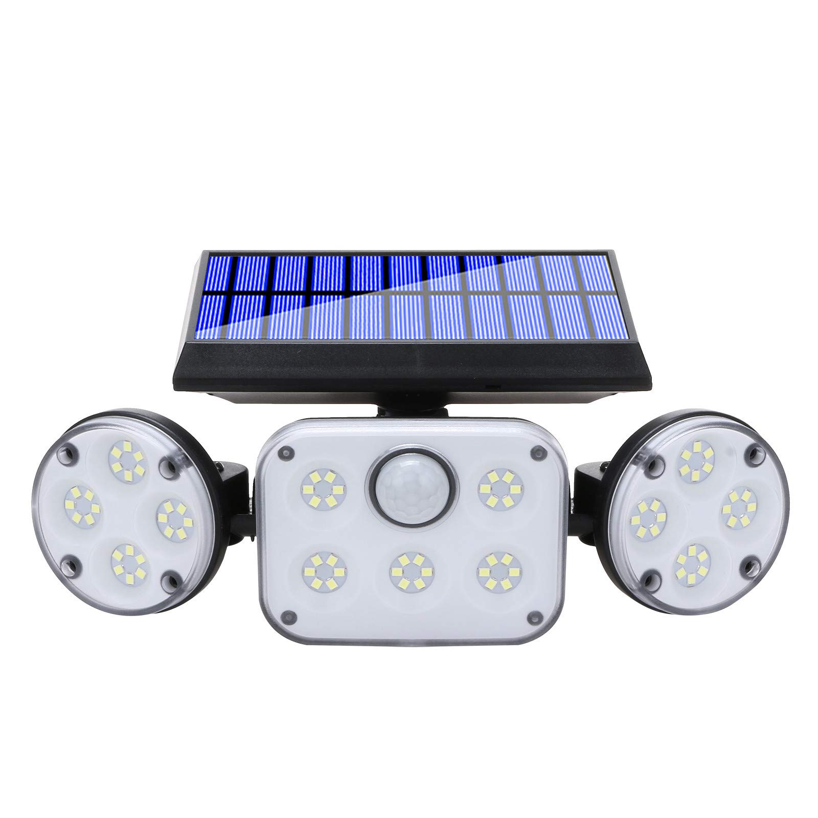 Aozhen 78LED Solar Motion Sensor Outdoor Spotlight - Waterproof, Warm White & Multicolor LED Yard Light for Garden, Pathway, Christmas Decor - Energy Efficient Solar Powered Security Lighting