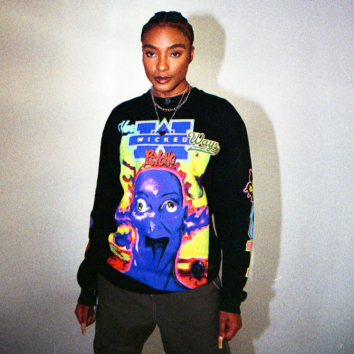 Always On Tour Psycho Ways Long Sleeve Tee - Black | Trendy Graphic T-Shirt for Concerts & Streetwear Fashion