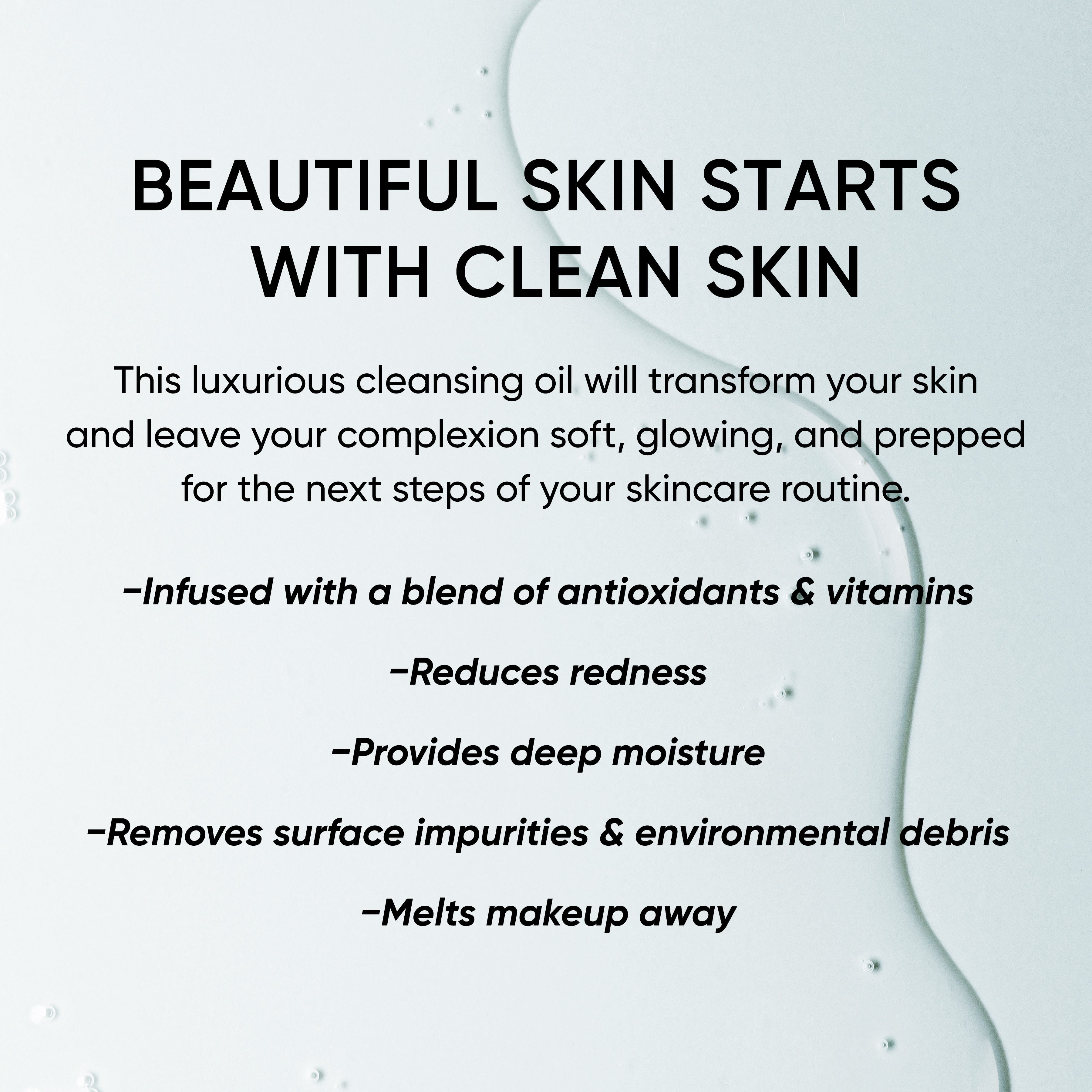 Instant Solutions Calming Cleansing Oil - Gentle Makeup Remover & Skin Soother for Dry & Sensitive Skin | Perfect for Nighttime Skincare Routine & Travel