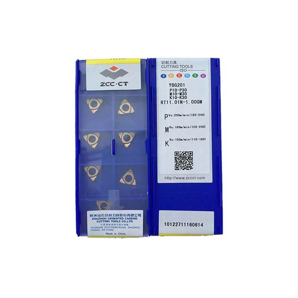 Original ZCC CT RT11 RT11.01 RT11.01N 1.00GM Carbide Turning Insert for Lathe Tools - High Precision Metal Cutting in CNC Machining, Automotive & Industrial Applications