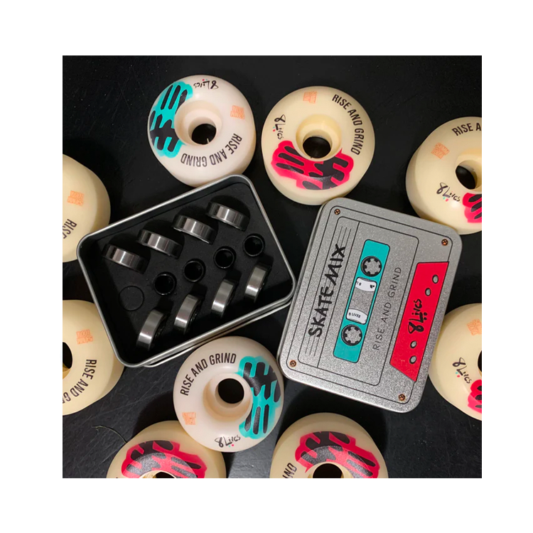 Premium Full Ceramic Skate Bearings - ABEC 9 Rated for Speed & Durability - Smooth Rolling Performance for Skateboards, Longboards & Roller Skates - Perfect for Street Skating, Park Riding & Competitive Racing
