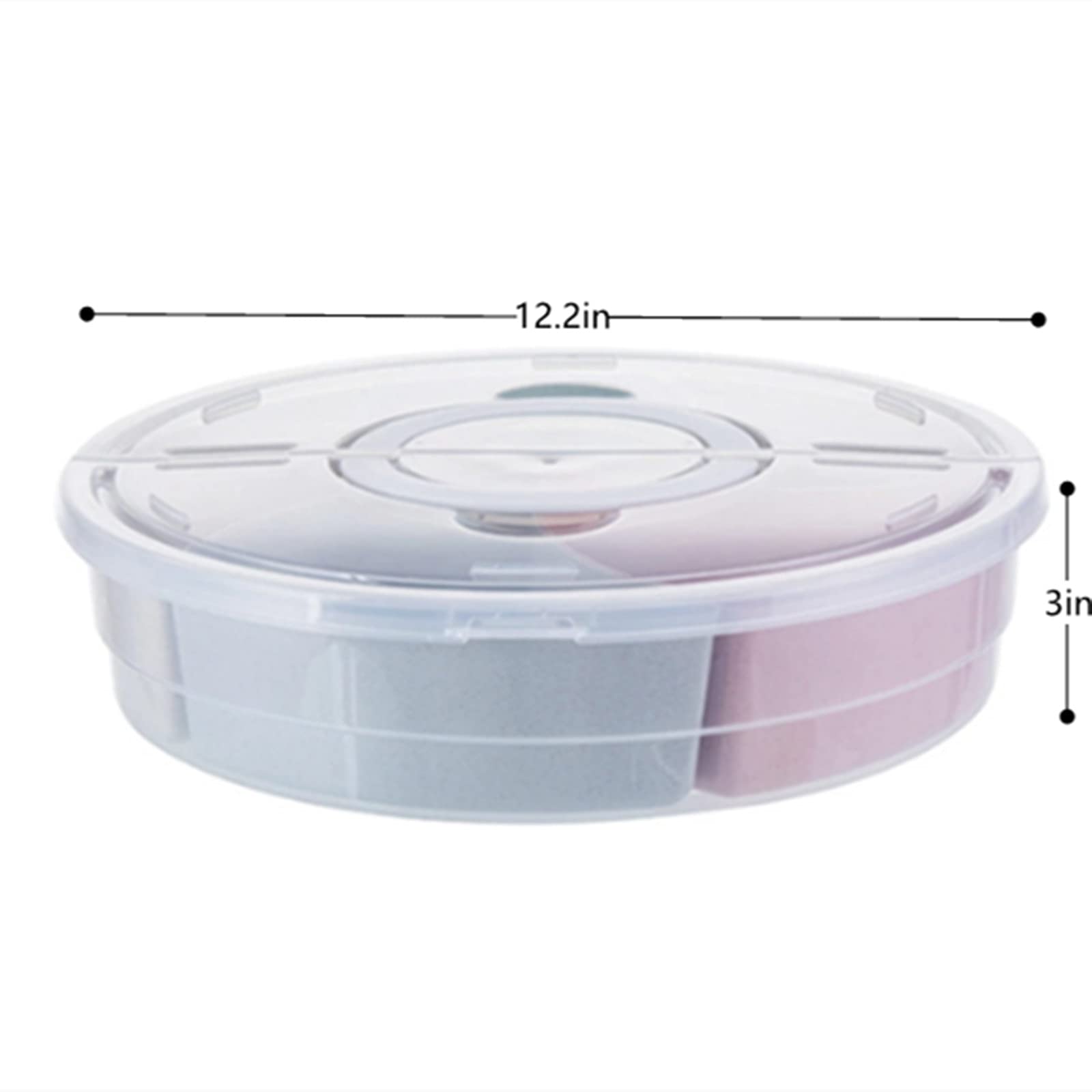 Portable Airtight Dried Fruit Storage Container with Lid - Leak-Proof Snack Box for Candy, Nuts, Berries | Perfect for Travel, Office, Picnics & Home Organization
