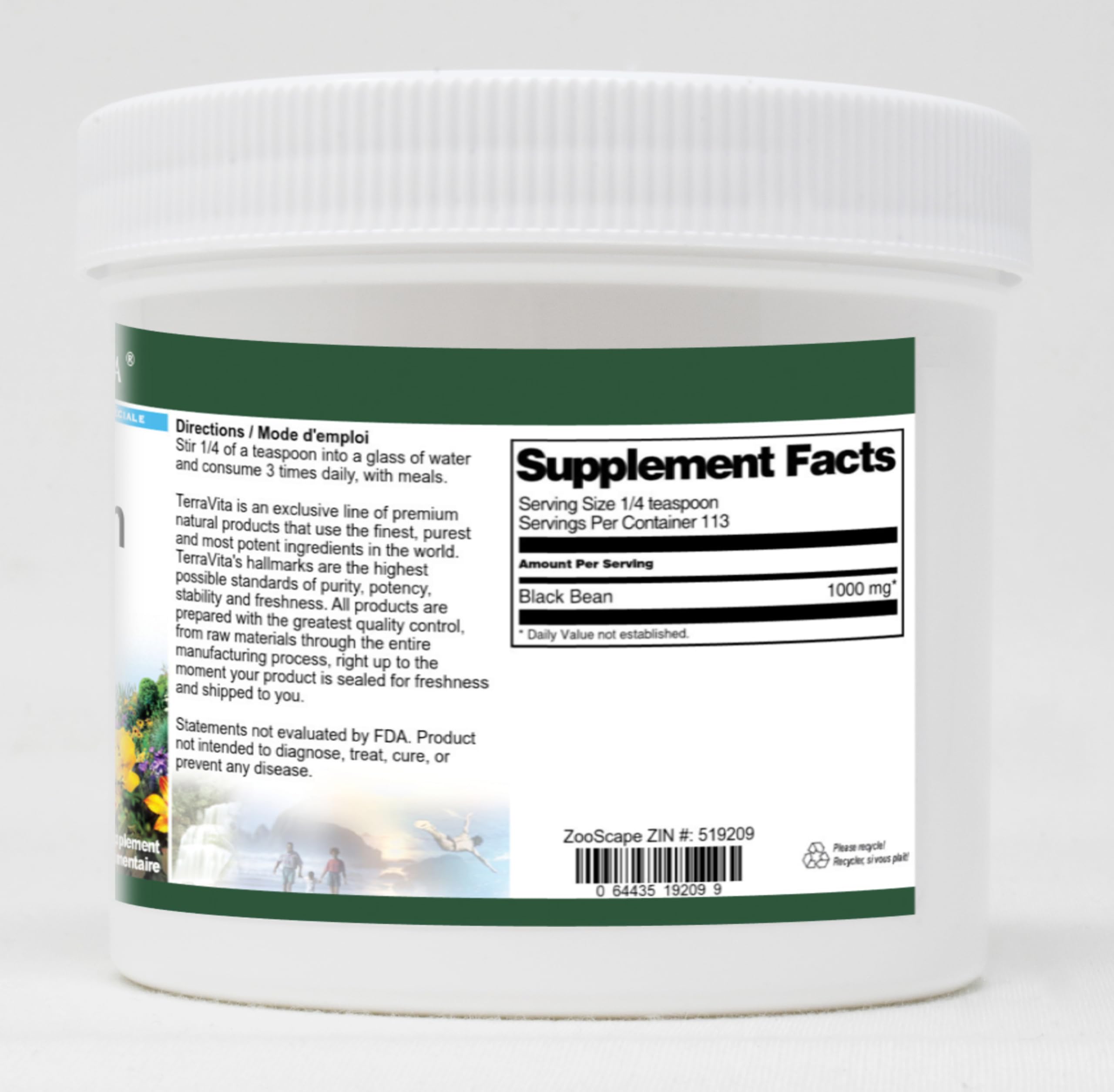 Organic Black Bean Powder 4oz (2-Pack) - Gluten-Free, Non-GMO, Vegan Protein Powder for Smoothies, Baking & Healthy Recipes